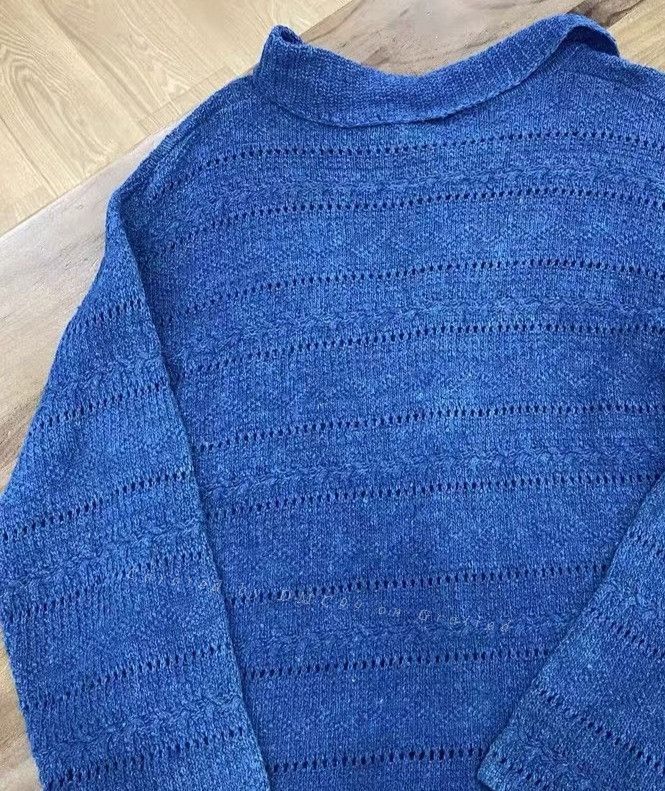 Other New Handmade Tussah Silk Blue Shirt Size US M / EU 48-50 / 2 - 5 Thumbnail