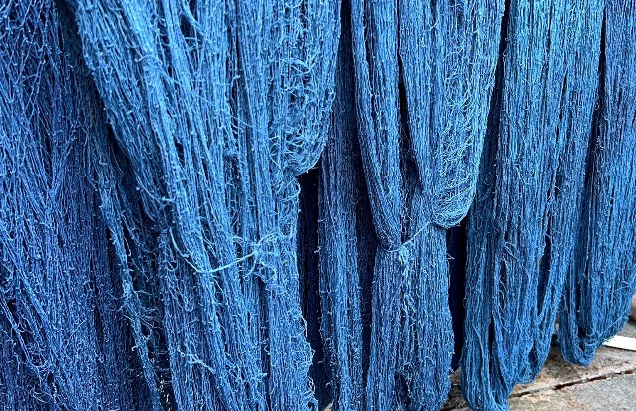 Other New Handmade Tussah Silk Blue Shirt Size US M / EU 48-50 / 2 - 6 Thumbnail
