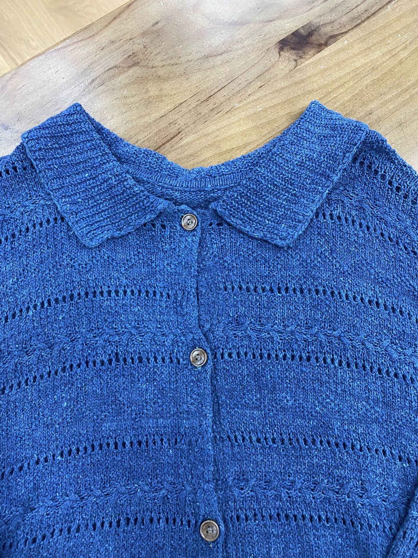 Other New Handmade Tussah Silk Blue Shirt Size US M / EU 48-50 / 2 - 3 Thumbnail