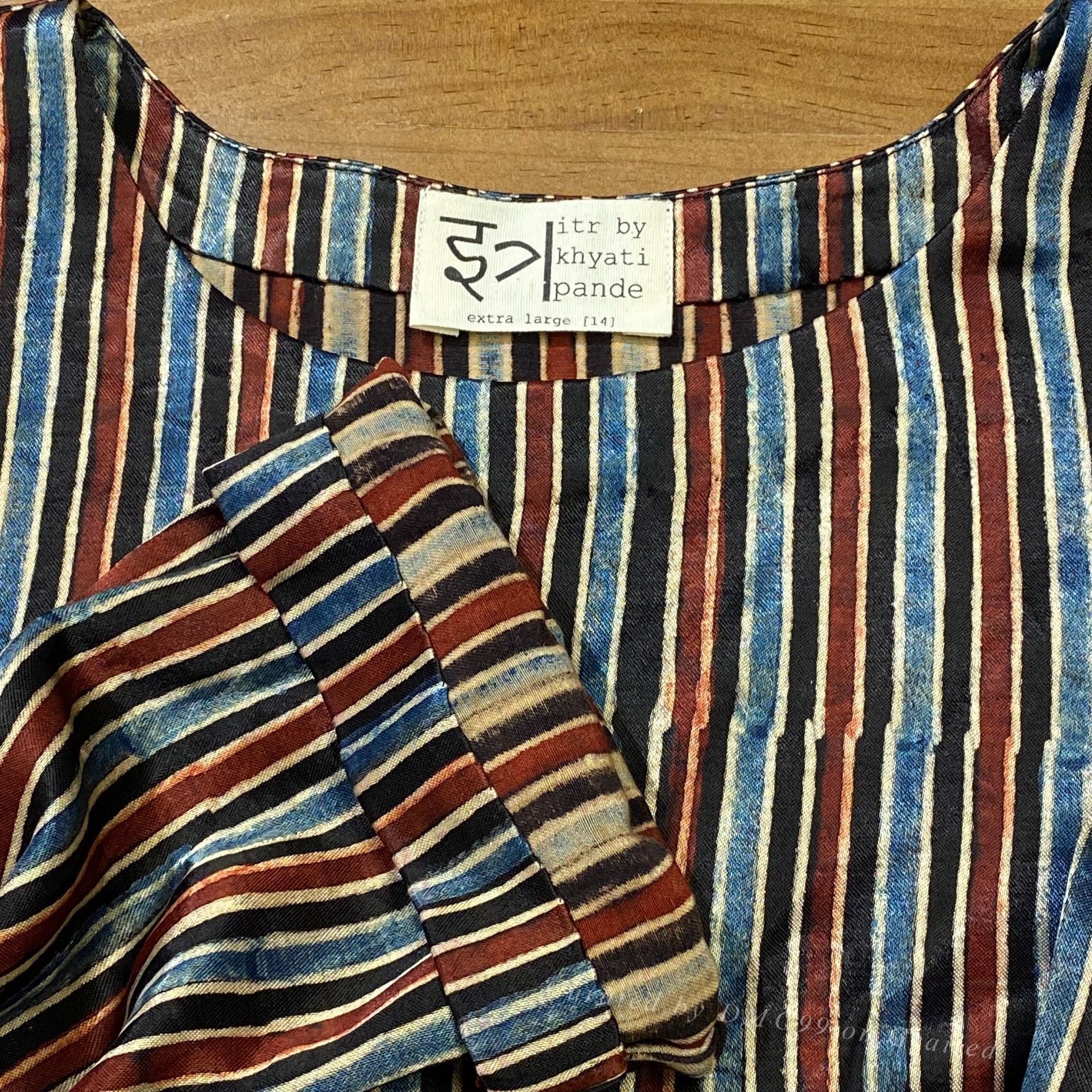 Other Indian Boutique Striped Patchwork Dress Size M / US 6-8 / IT 42-44 - 5 Thumbnail