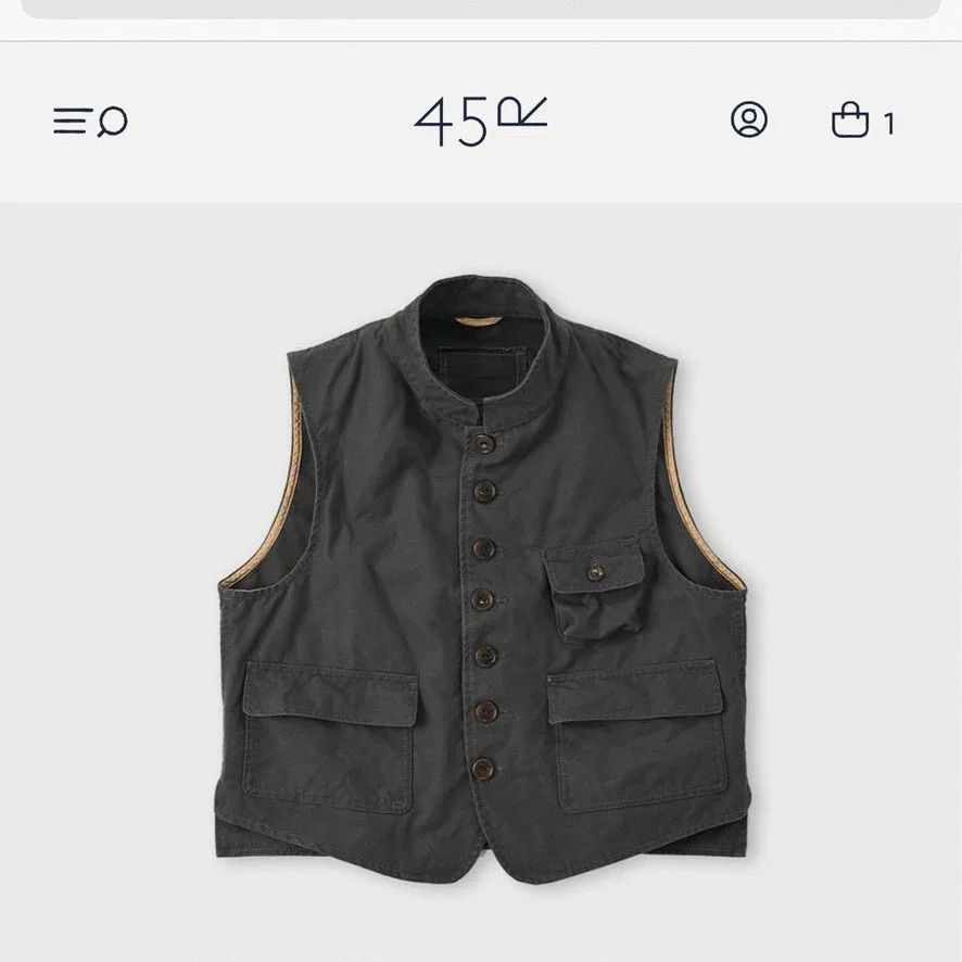 45rpm 45R 100% Cotton Vest Size US M / EU 48-50 / 2 - 2 Thumbnail