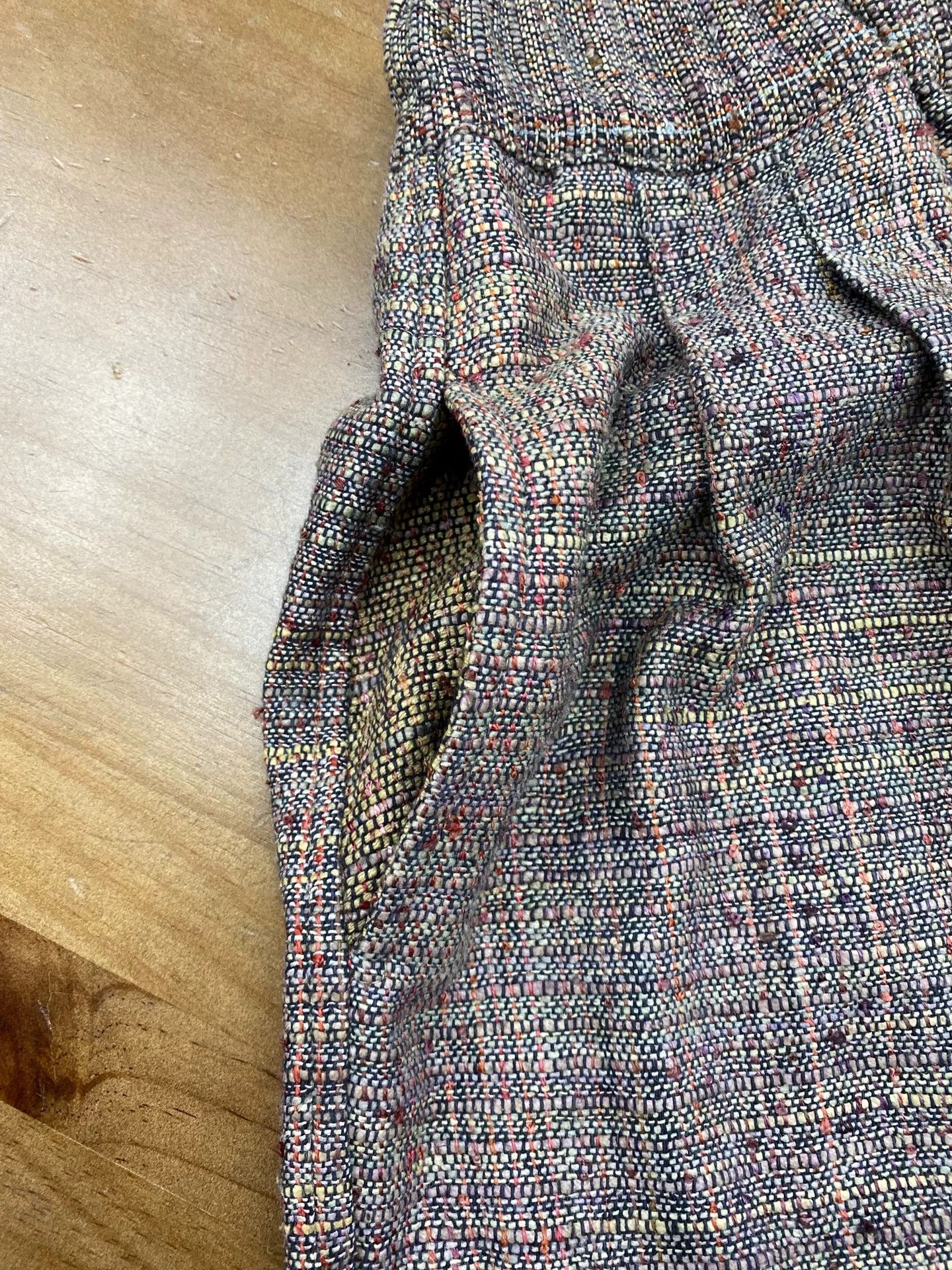 Other Handmade Limited Plant-Dyed Tussah Silk Trousers Size 32" / US 10 / IT 46 - 4 Thumbnail