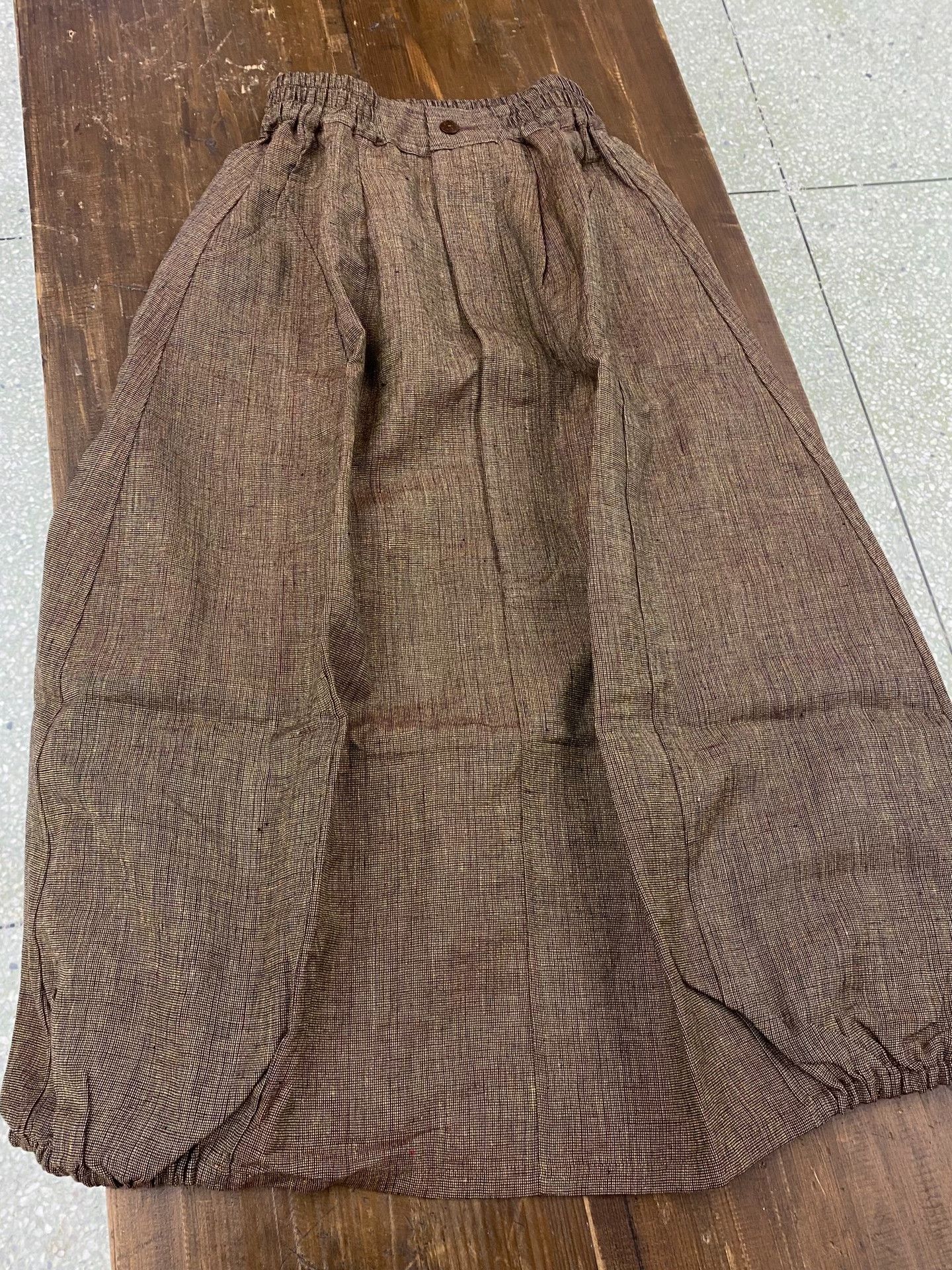 Other Handwoven Linen Balloon Midi Skirt Size 32" / US 10 / IT 46 - 2 Thumbnail