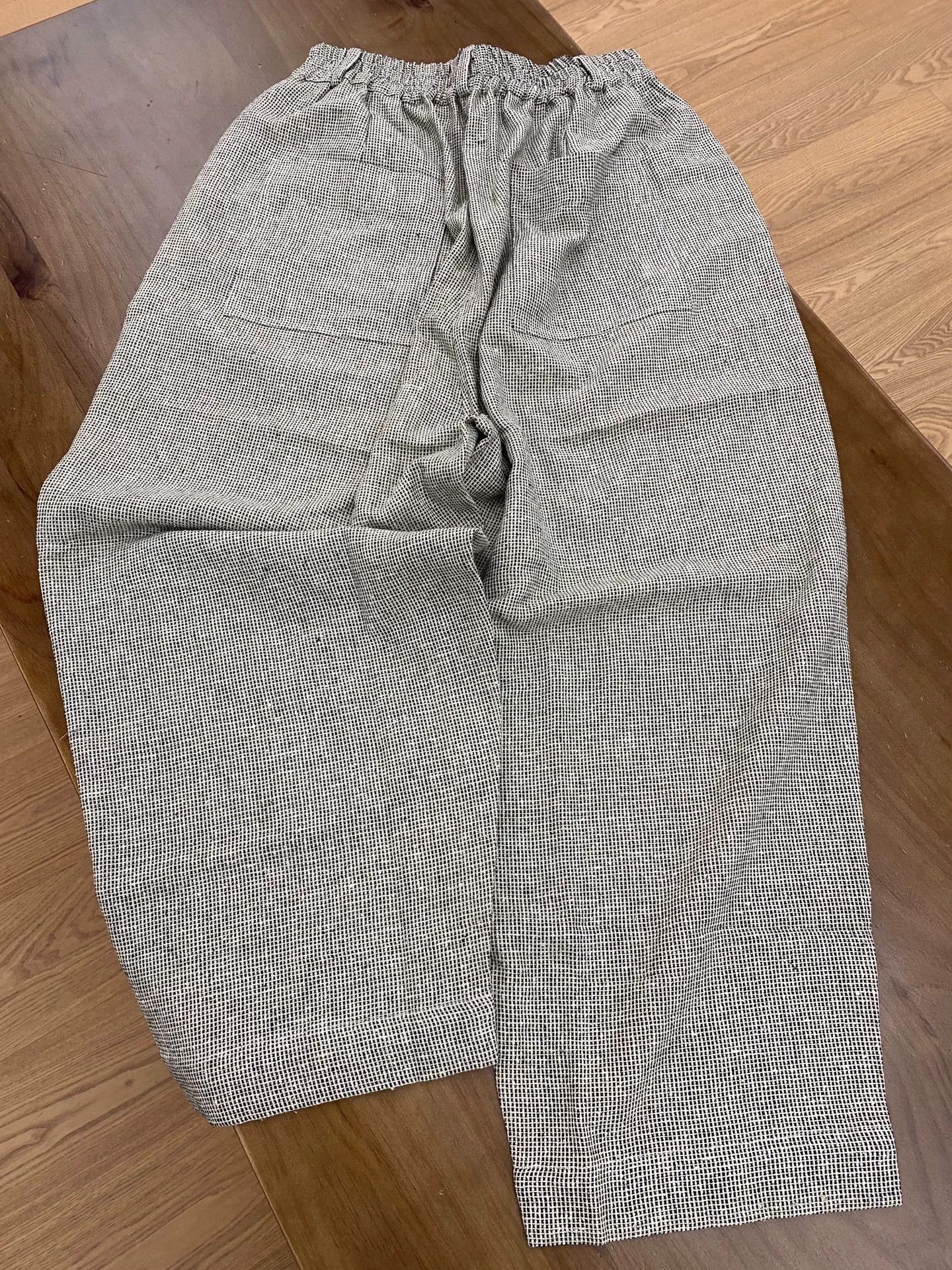 Other Tussah Silk Elastic Waist Pants Size 32" / US 10 / IT 46 - 4 Thumbnail