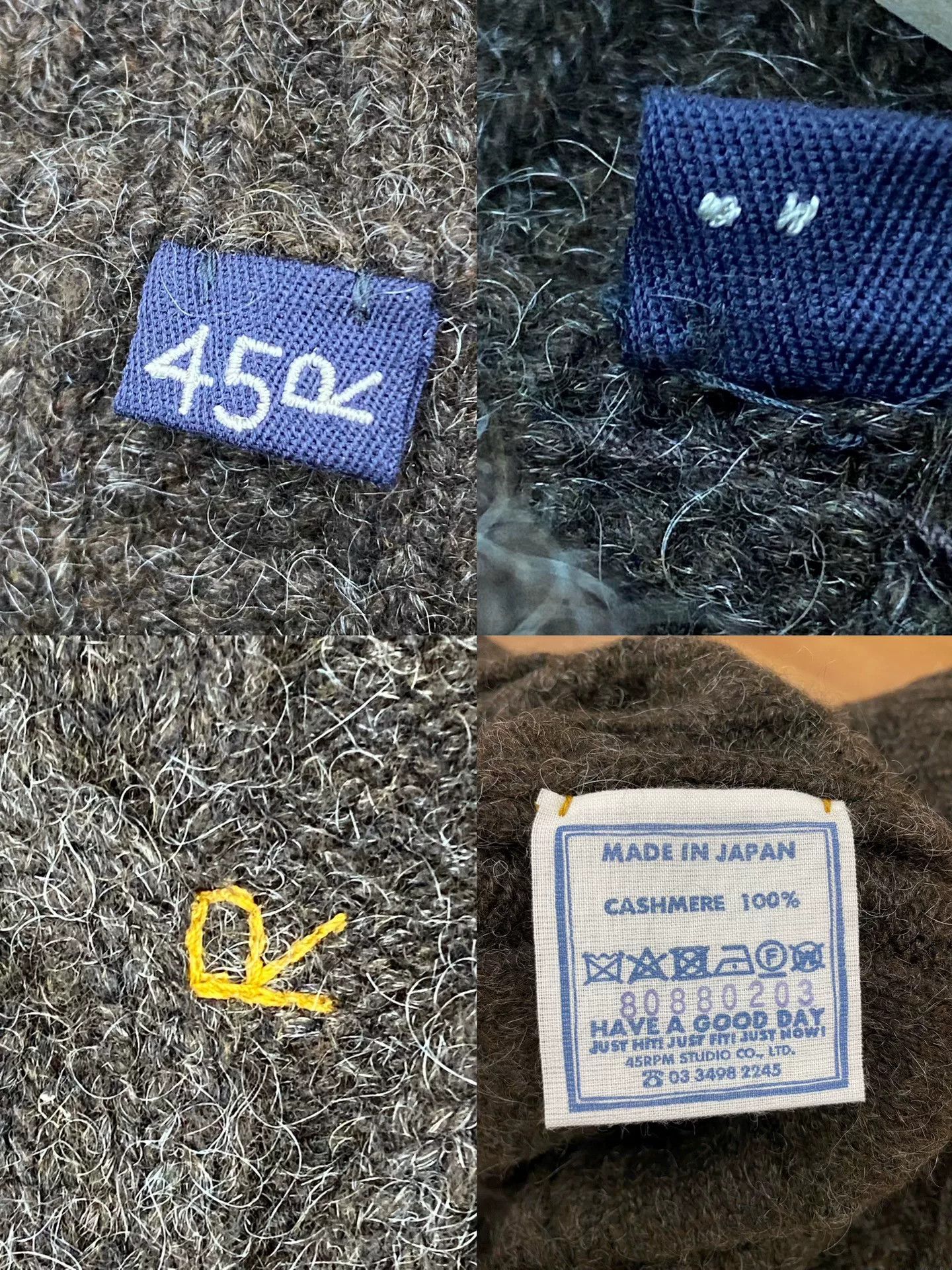 45rpm 45R Irish Cable Women's Cashmere Vest Size M / US 6-8 / IT 42-44 - 6 Thumbnail