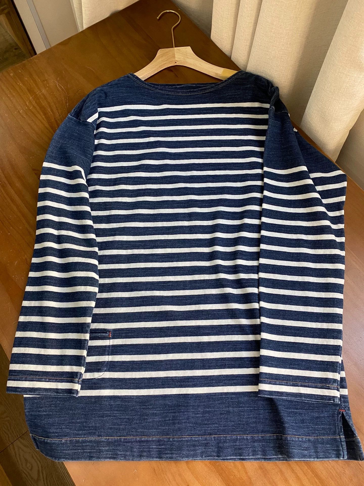 45rpm 45R Blue White Stripe Long Sleeve Top Size US M / EU 48-50 / 2 - 4 Thumbnail