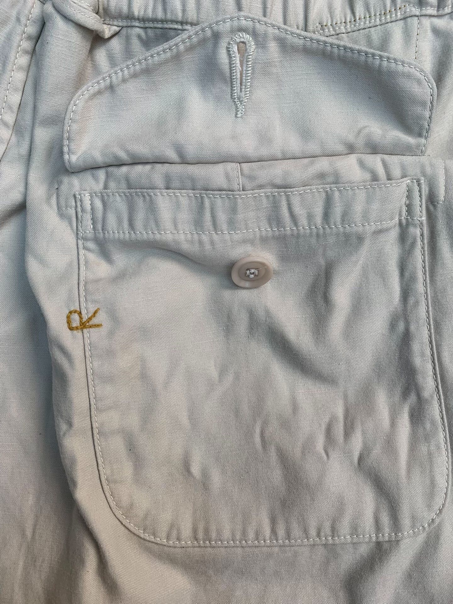 45rpm 45R White Cotton Shorts Size US 40 / EU 56 - 3 Thumbnail