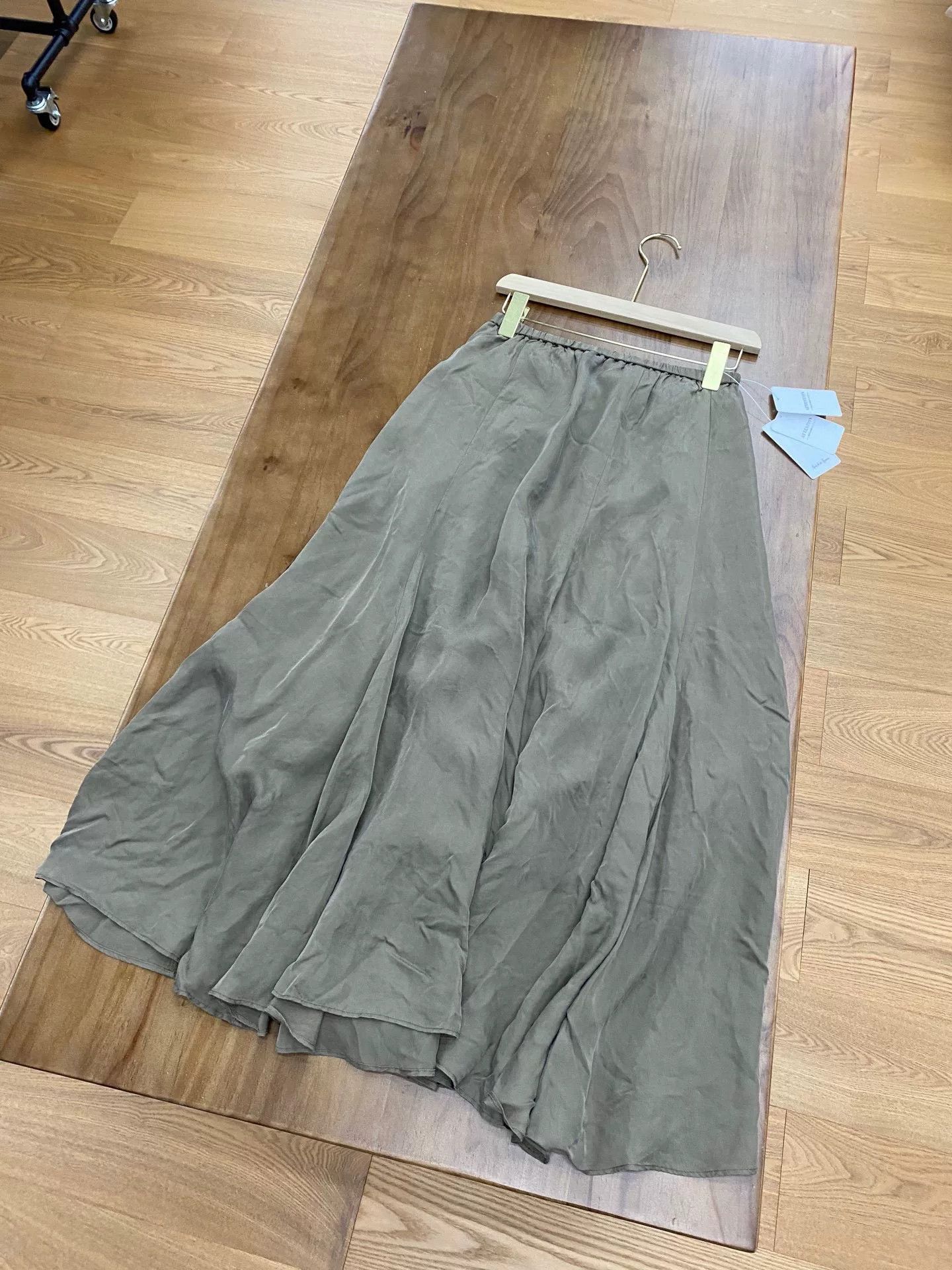 Other New Brown A-line Midi Skirt Size 38" / US 16 / IT 52 - 6 Thumbnail