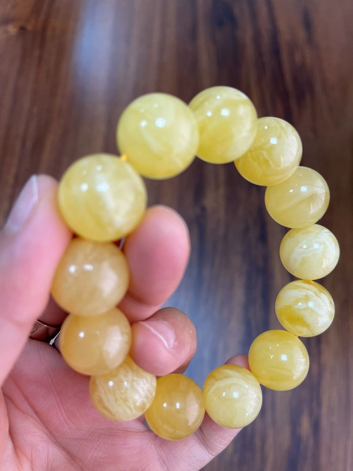 Other Russian Amber Big Bead Bracelet Size ONE SIZE - 2 Thumbnail