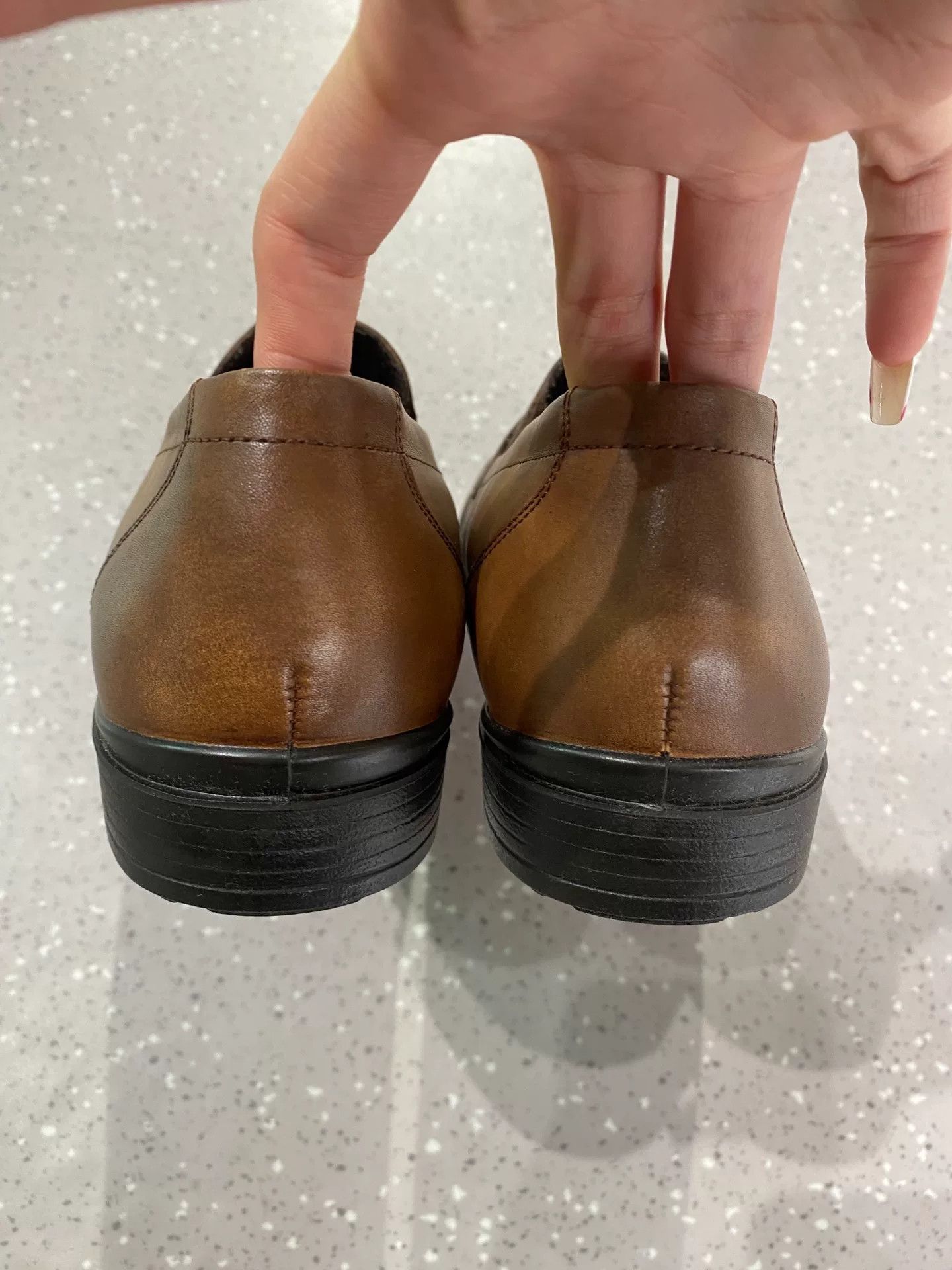 Ecco Ecco Leather Slip-On Loafers Size US 7 / EU 40 - 3 Thumbnail