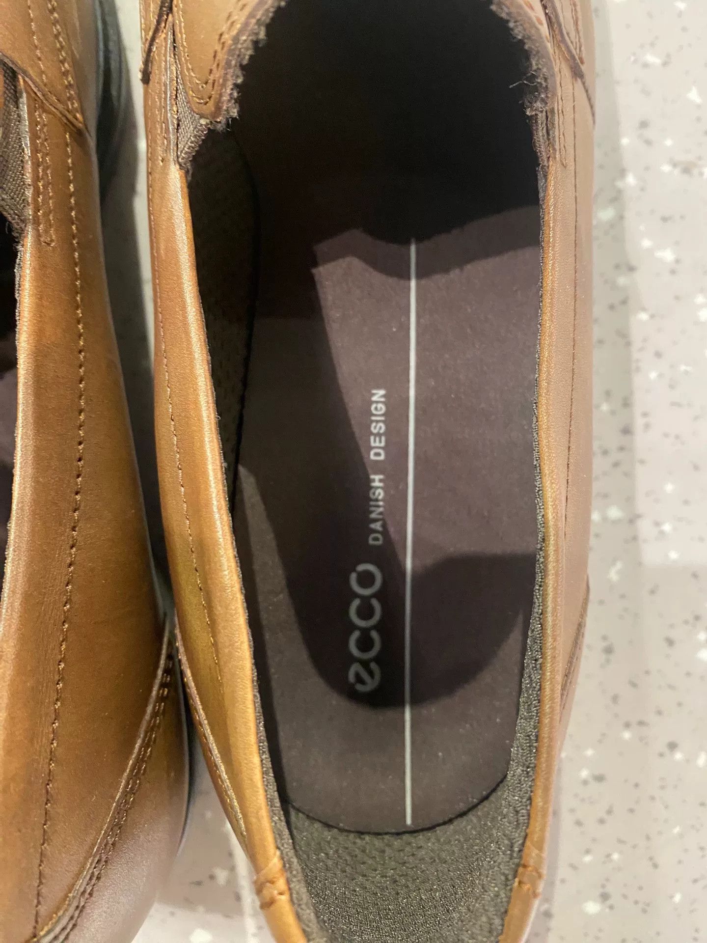 Ecco Ecco Leather Slip-On Loafers Size US 7 / EU 40 - 2 Thumbnail