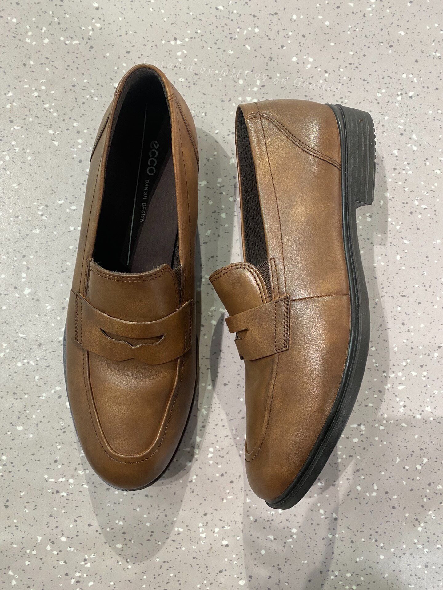 Ecco Ecco Leather Slip-On Loafers Size US 7 / EU 40 - 6 Thumbnail