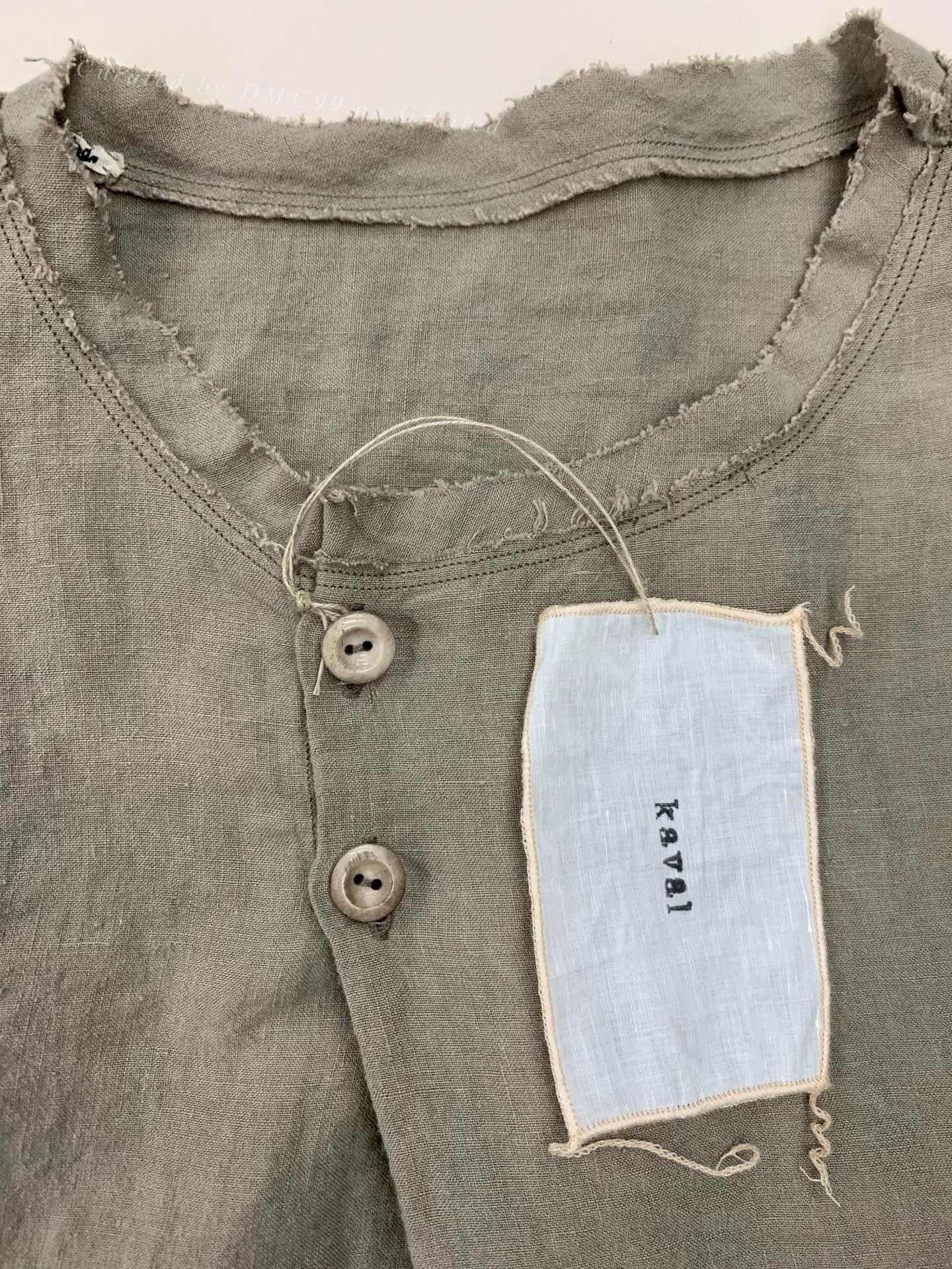 KAVU Kaval Hemp Collarless Shirt Size US M / EU 48-50 / 2 - 5 Thumbnail