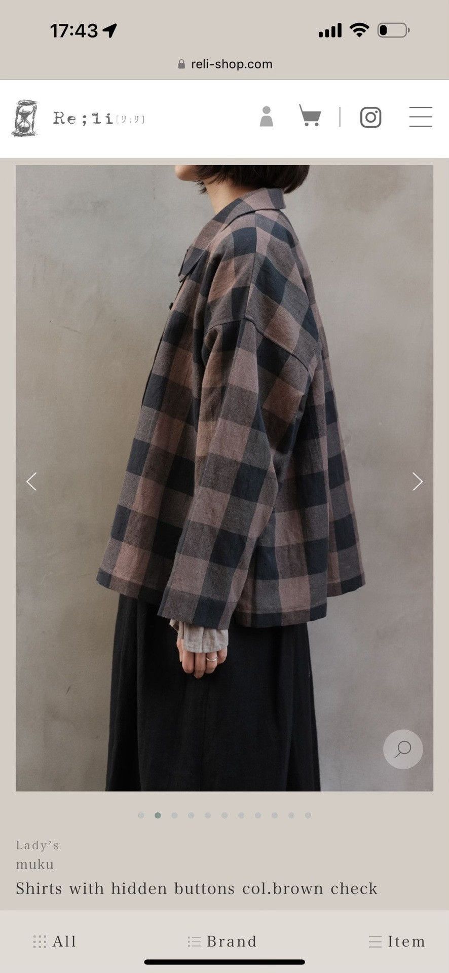 Muji New Muku Plaid Shirt Size M / US 6-8 / IT 42-44 - 9 Thumbnail