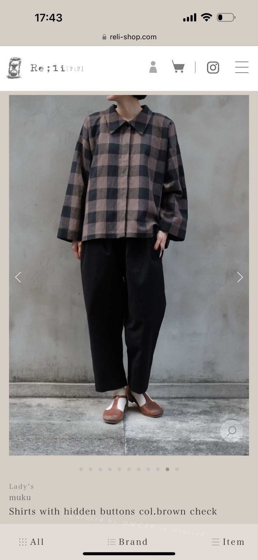 Muji New Muku Plaid Shirt Size M / US 6-8 / IT 42-44 - 6 Thumbnail