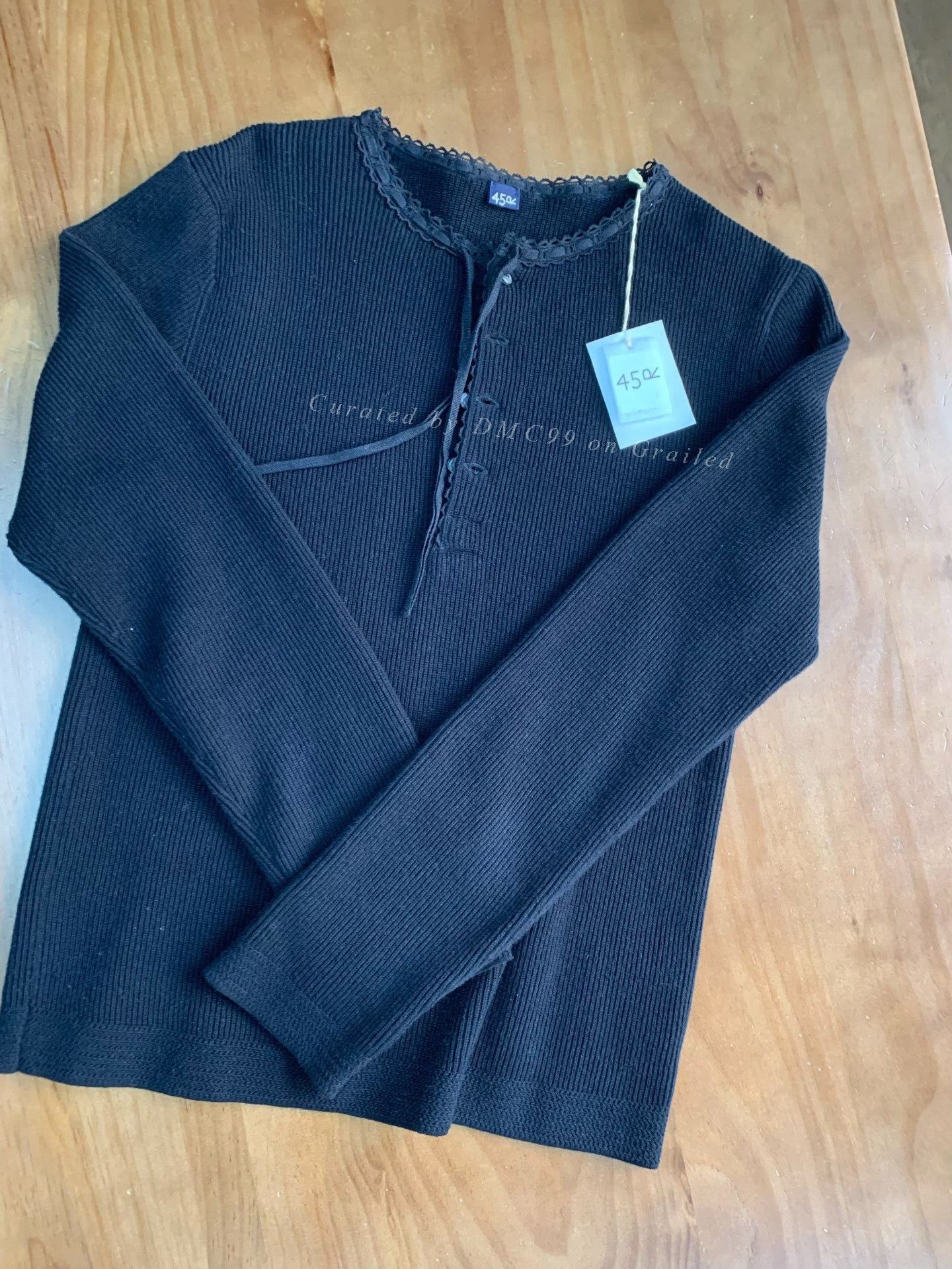 45rpm 45r Knit Cotton-Linen Top Size M / US 6-8 / IT 42-44 - 2 Thumbnail