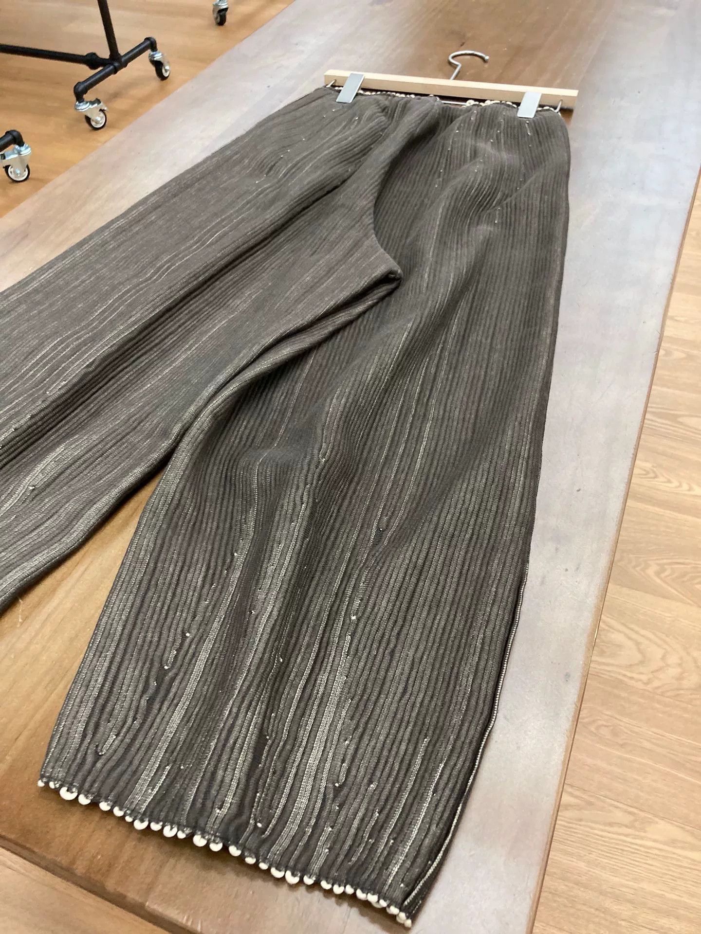 Bobbies Paris Boboutic Brown Woven Striped Pants Size 25" / US 0 / IT 36 - 7 Thumbnail