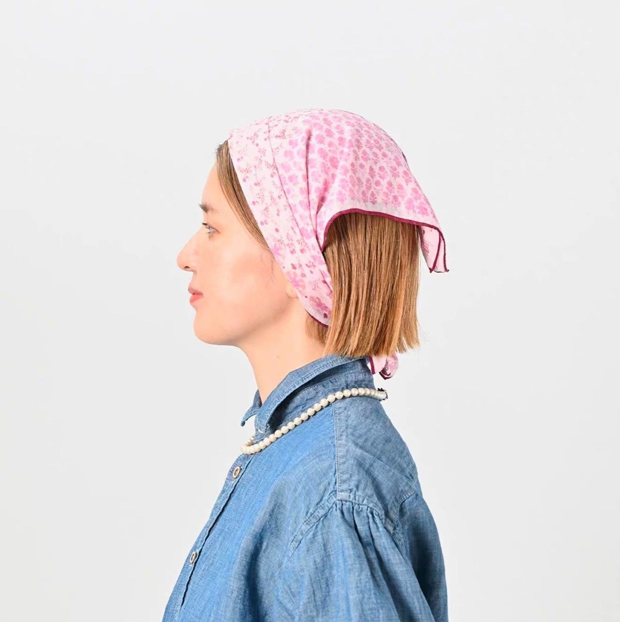 45rpm 45R Sakura Pink Square Scarf Size ONE SIZE - 3 Thumbnail