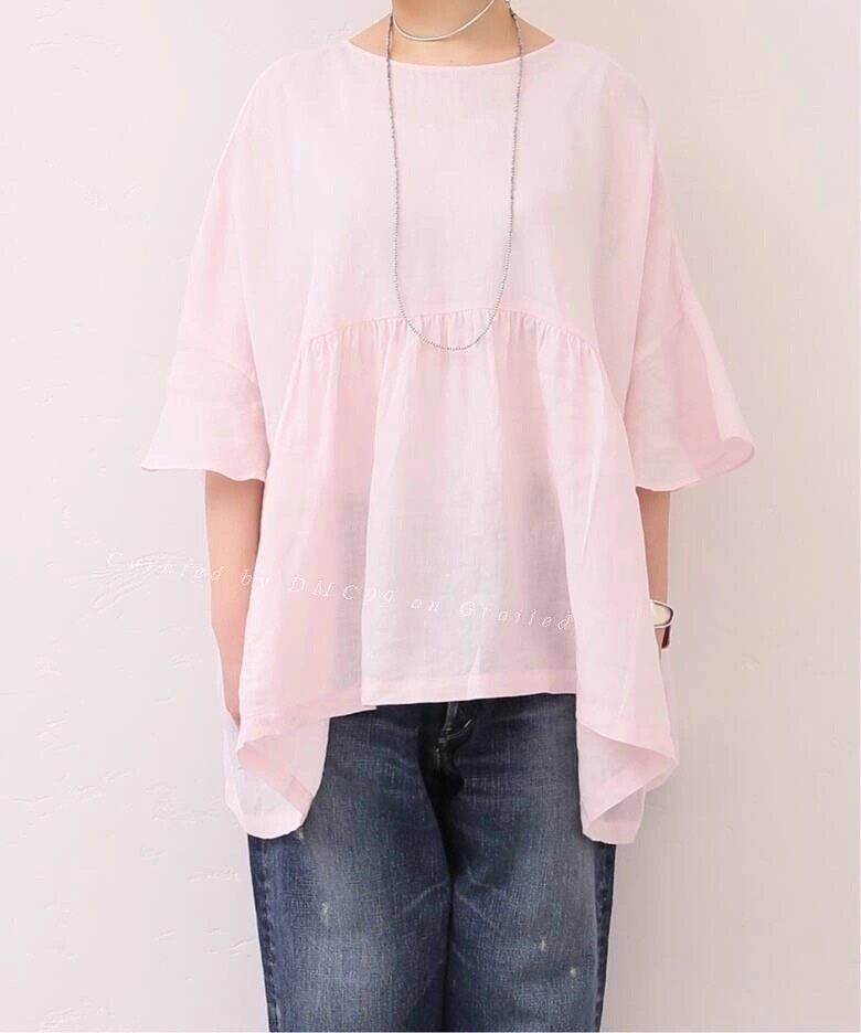 Journal Standard Journal Standard Luxe Pink Linen Blouse Size M / US 6-8 / IT 42-44 - 9 Thumbnail