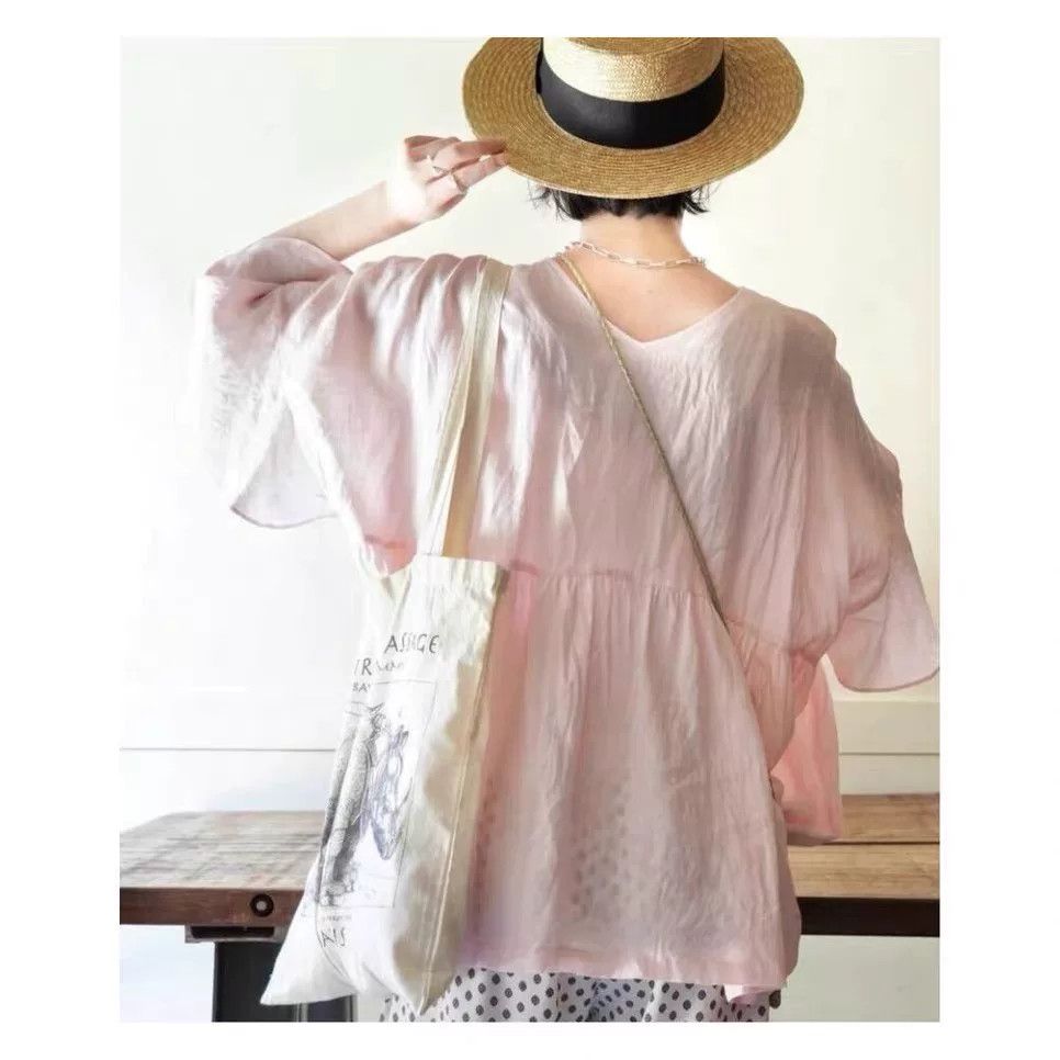 Journal Standard Journal Standard Luxe Pink Linen Blouse Size M / US 6-8 / IT 42-44 - 7 Thumbnail