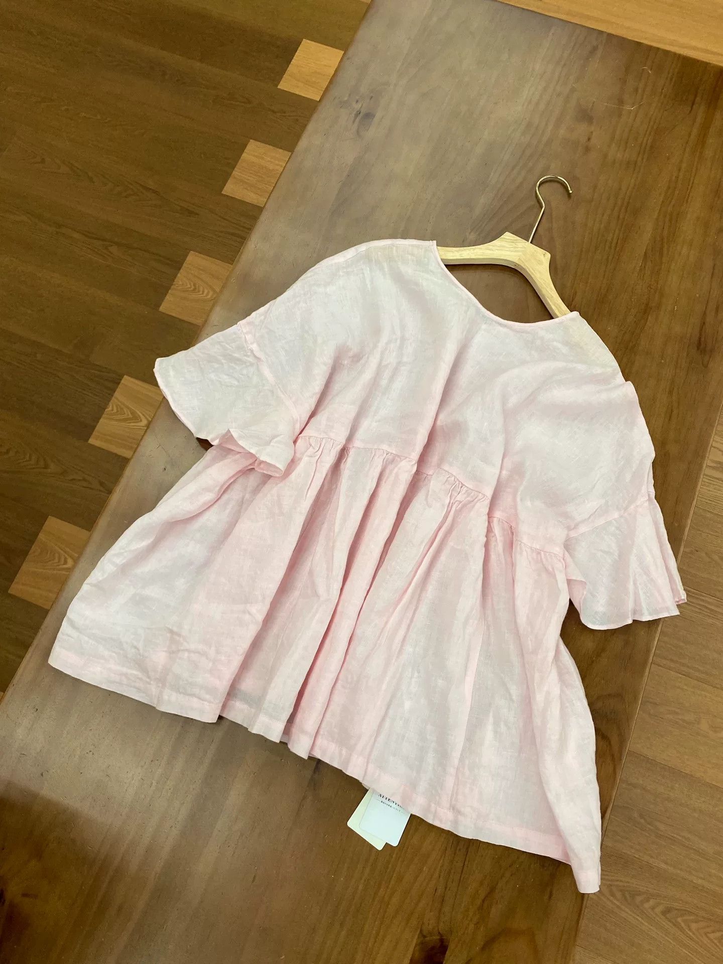 Journal Standard Journal Standard Luxe Pink Linen Blouse Size M / US 6-8 / IT 42-44 - 2 Thumbnail