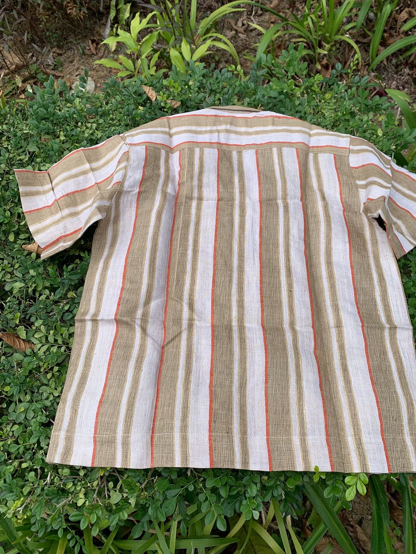 Other Silk-Linen Stripe Short-Sleeve Shirt Size M / US 6-8 / IT 42-44 - 4 Thumbnail