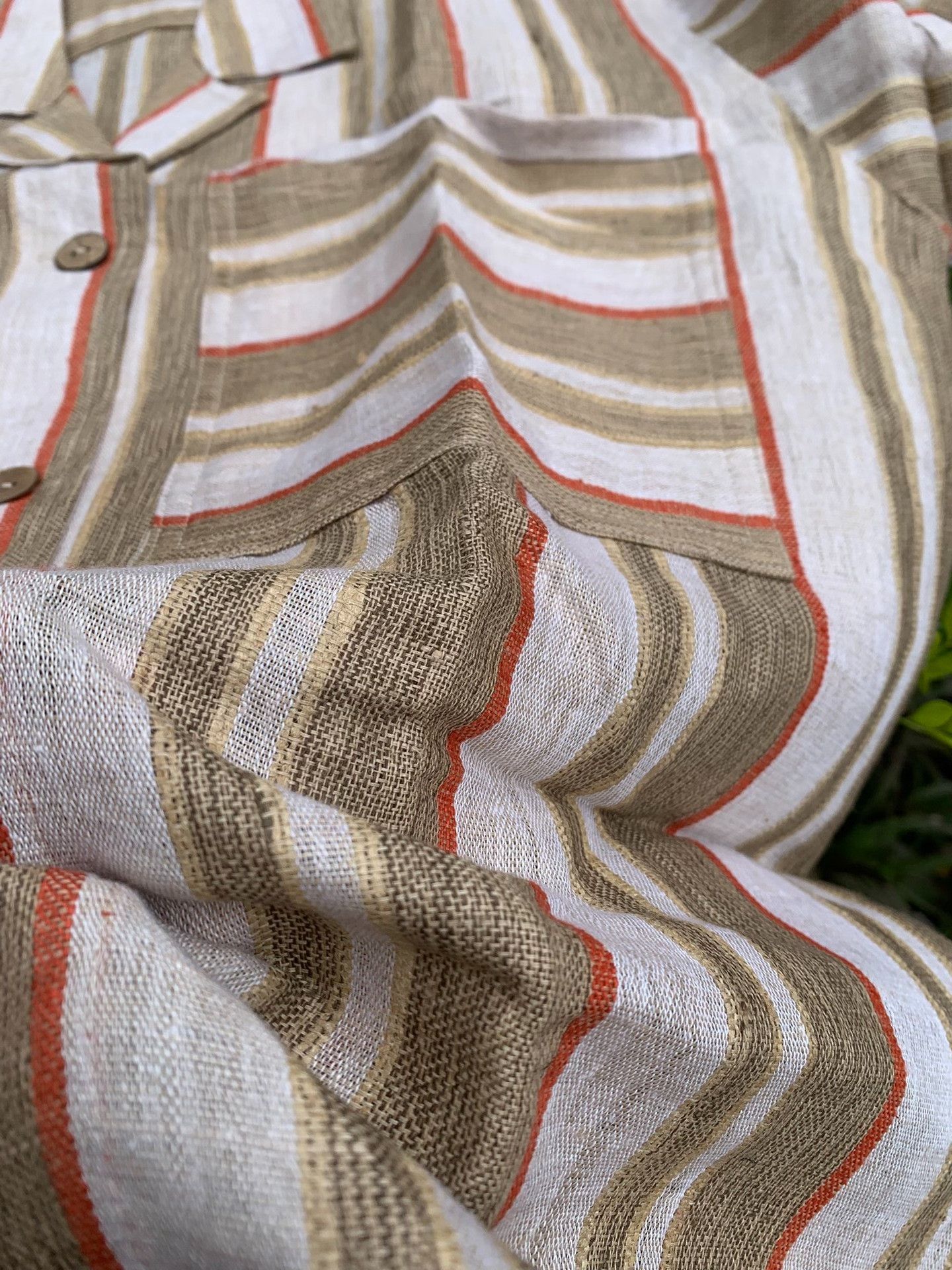 Other Silk-Linen Stripe Short-Sleeve Shirt Size M / US 6-8 / IT 42-44 - 8 Thumbnail