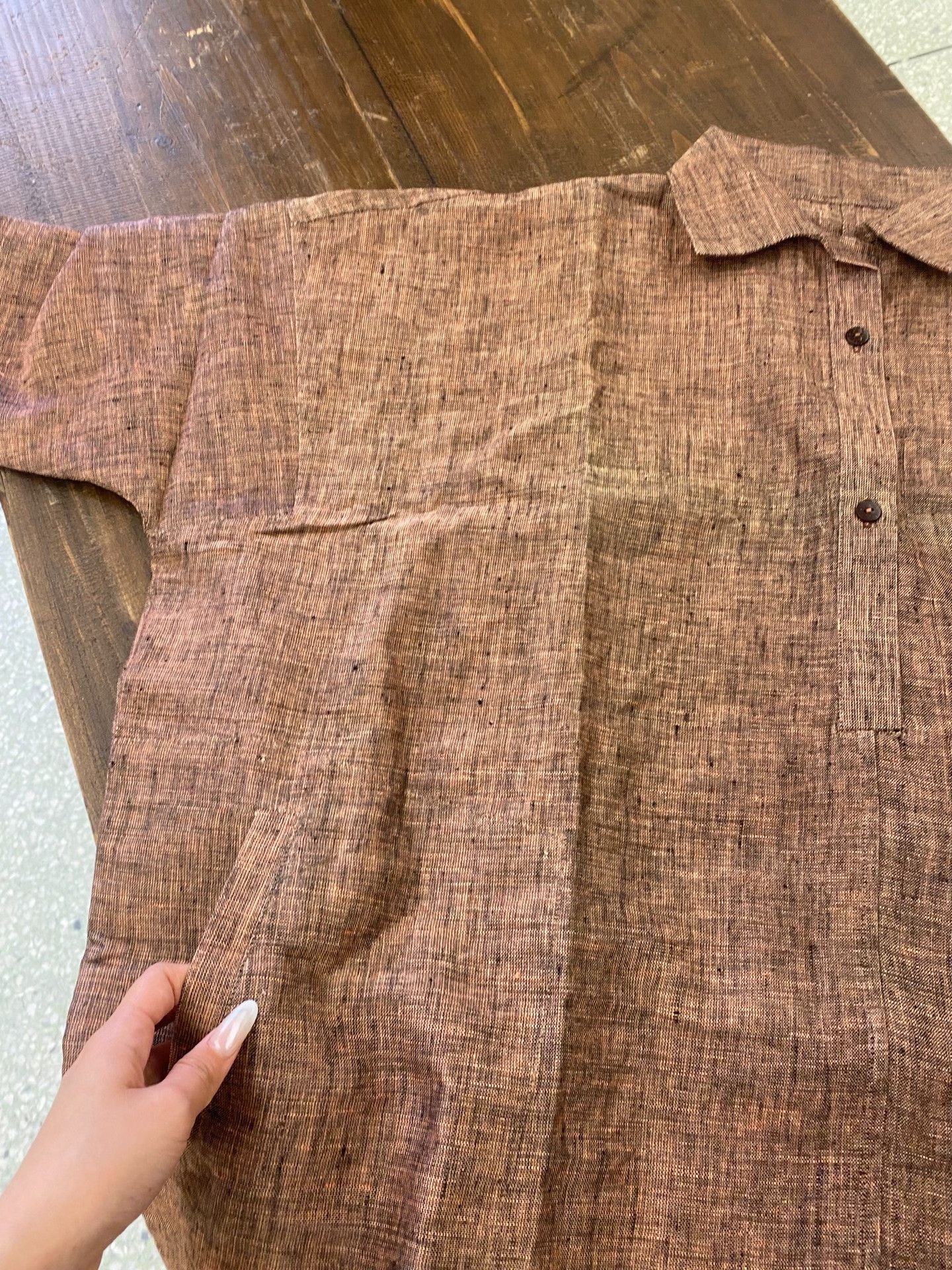 Other Hand-Woven Linen Long Dress Size M / US 6-8 / IT 42-44 - 4 Thumbnail