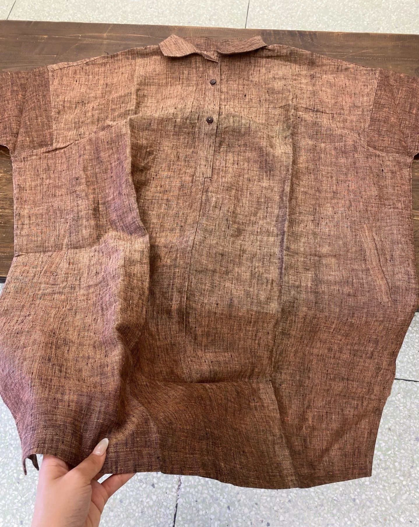 Other Hand-Woven Linen Long Dress Size M / US 6-8 / IT 42-44 - 5 Thumbnail