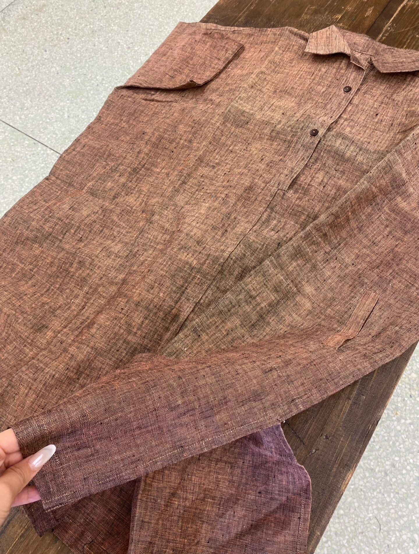 Other Hand-Woven Linen Long Dress Size M / US 6-8 / IT 42-44 - 6 Thumbnail
