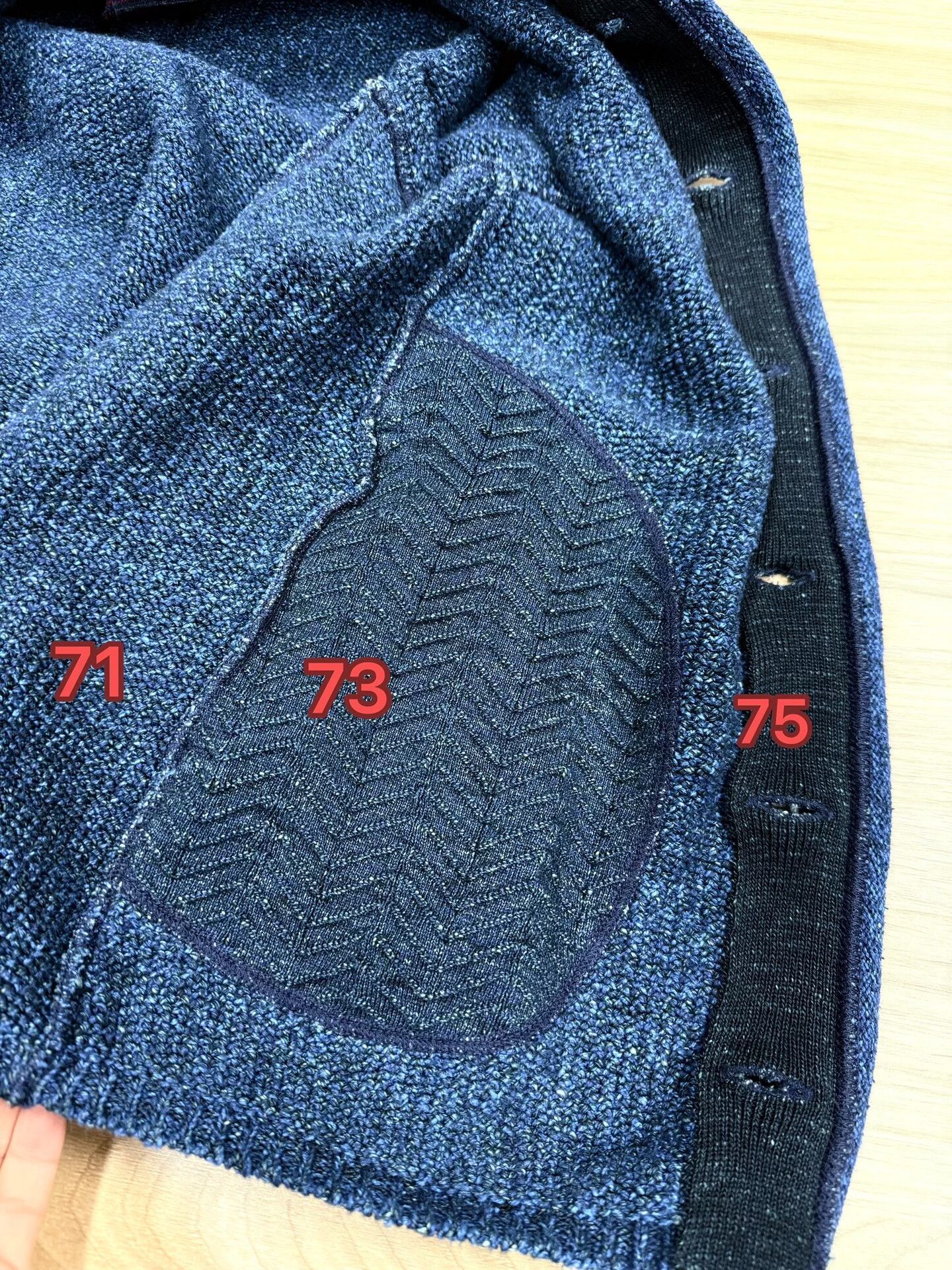 45rpm 45R Indigo Dyed Knit Cardigan Size US M / EU 48-50 / 2 - 2 Thumbnail