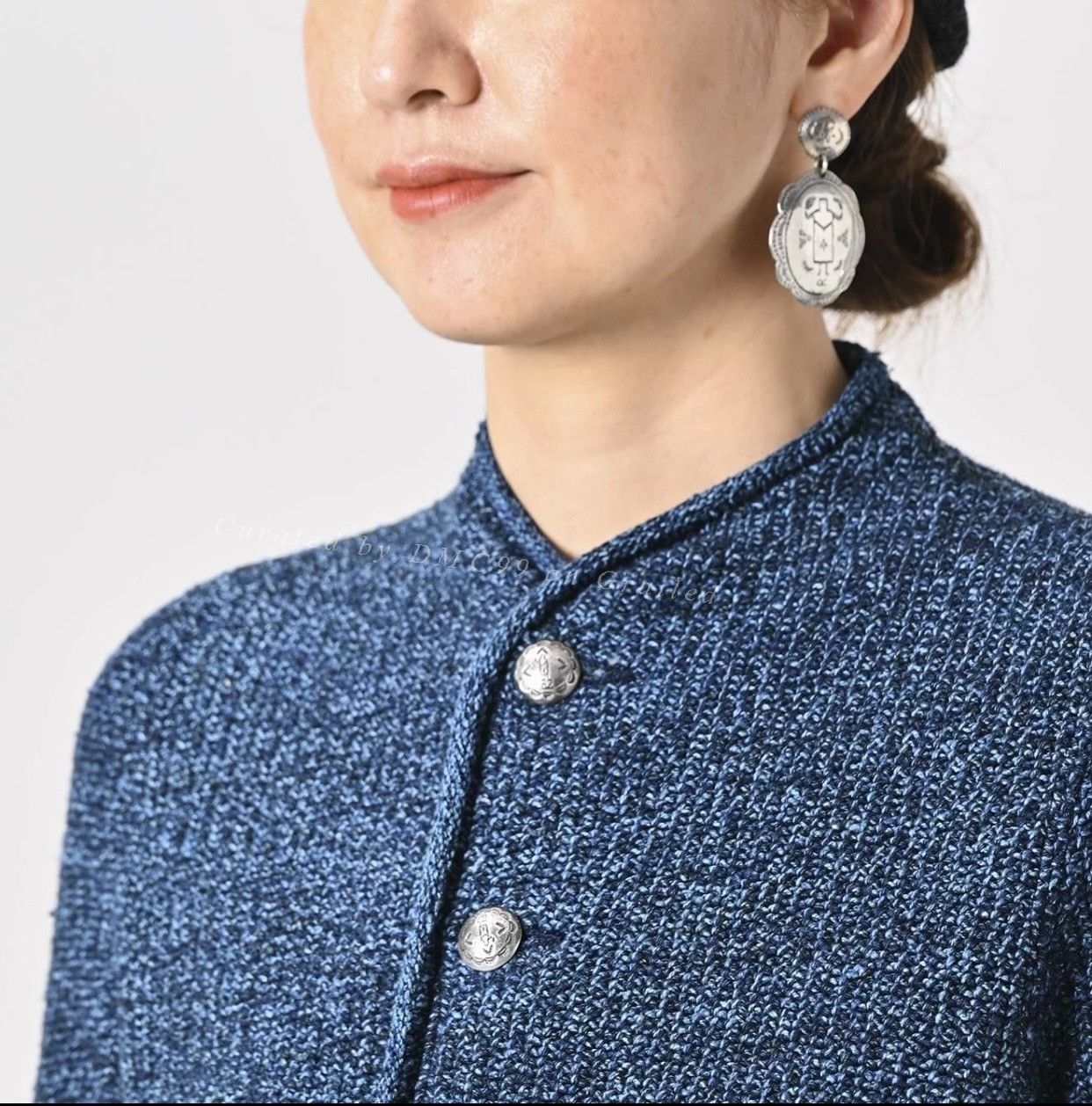 45rpm 45R Indigo Dyed Knit Cardigan Size US M / EU 48-50 / 2 - 5 Thumbnail