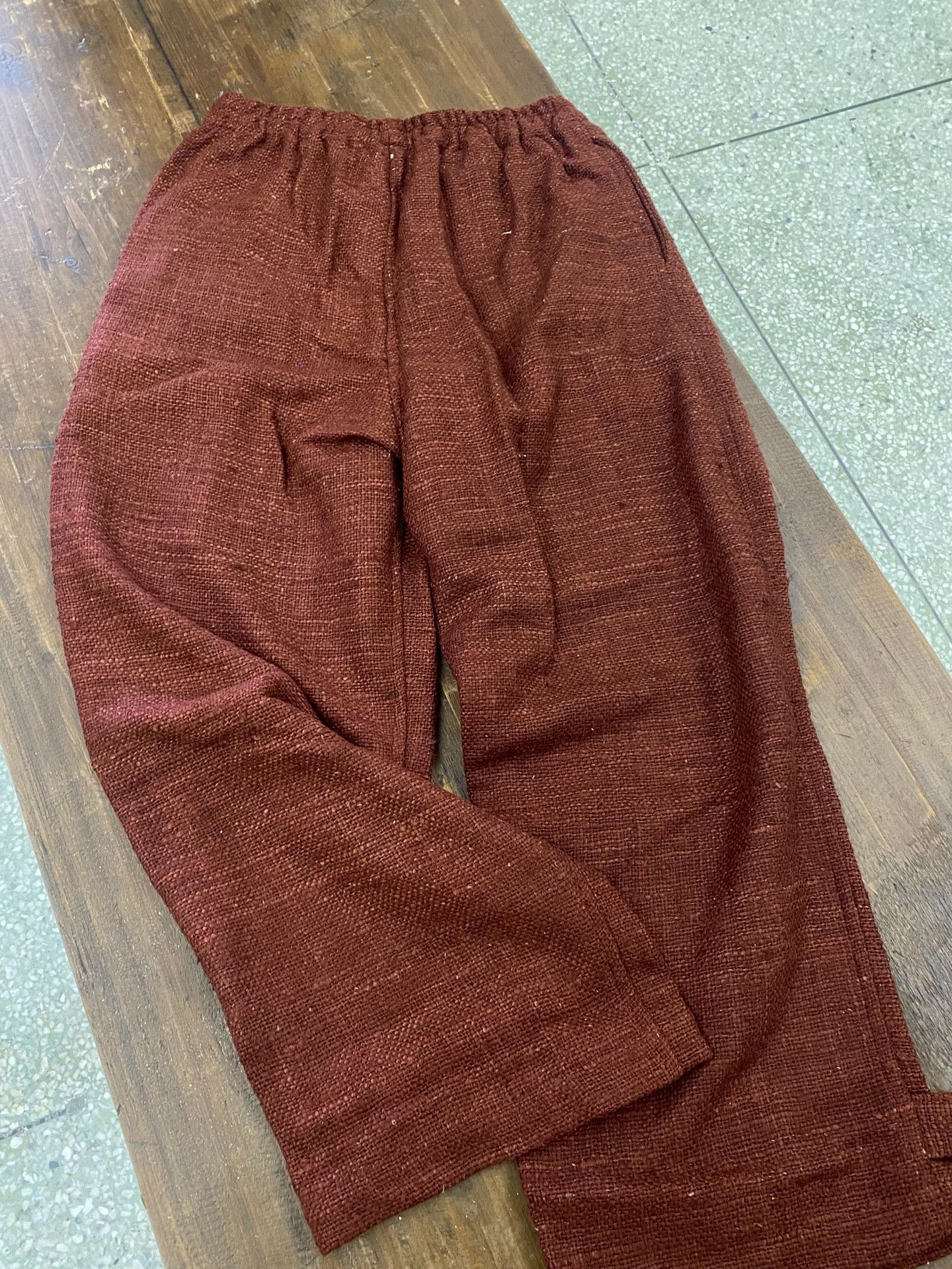 Other Handmade Tussah Silk Pants Size 30" / US 8 / IT 44 - 2 Thumbnail