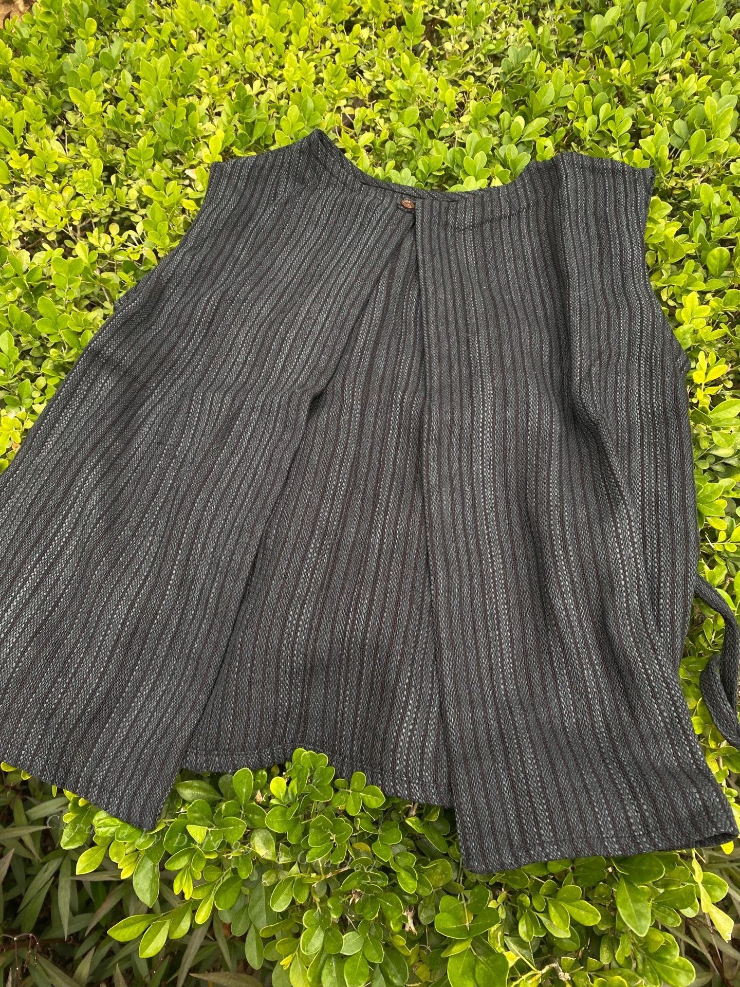 Other Handmade Striped Tussah Silk Vest Size M / US 6-8 / IT 42-44 - 2 Thumbnail