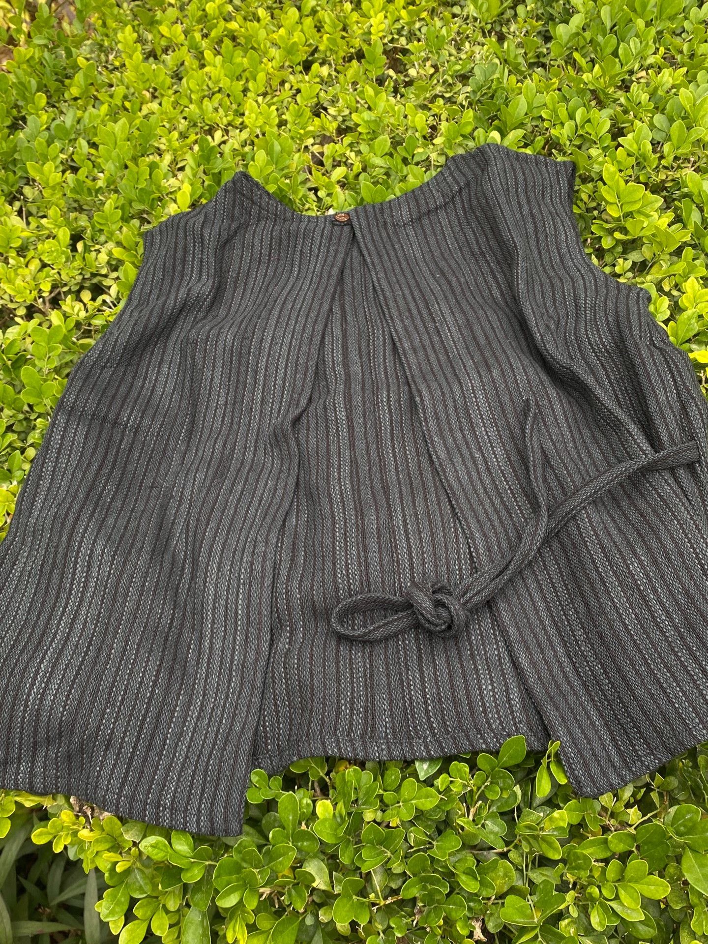 Other Handmade Striped Tussah Silk Vest Size M / US 6-8 / IT 42-44 - 7 Thumbnail