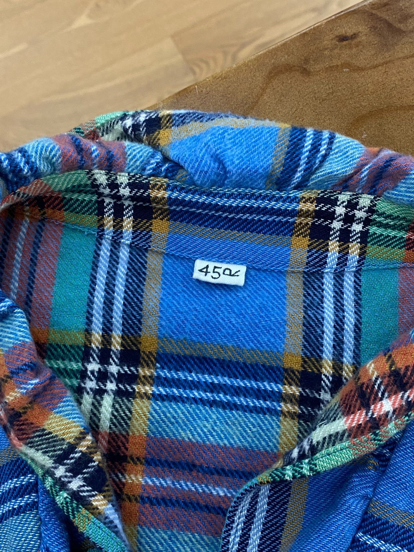 45rpm 45R New Flannel Check Shirt Size US M / EU 48-50 / 2 - 7 Thumbnail