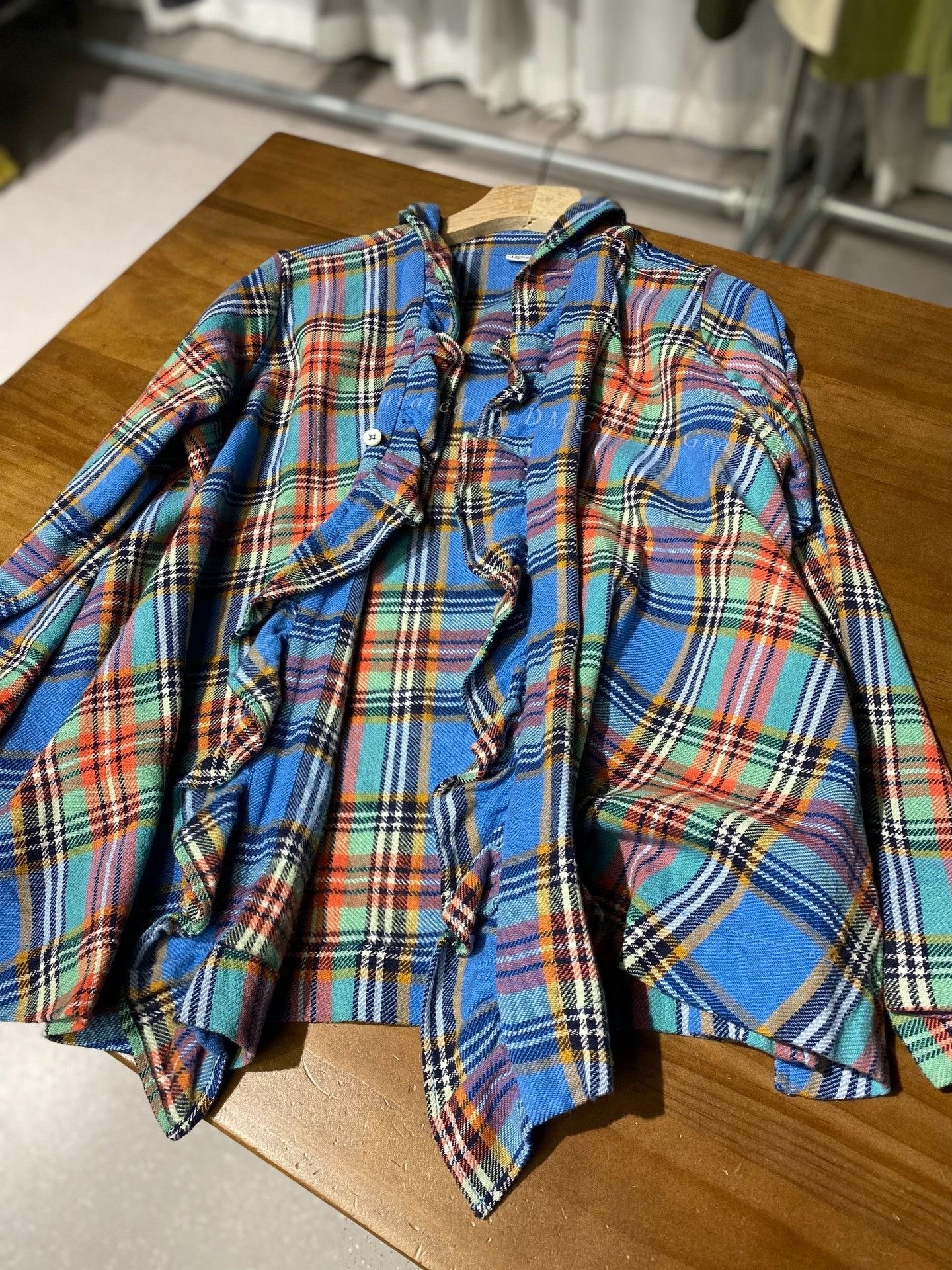 45rpm 45R New Flannel Check Shirt Size US M / EU 48-50 / 2 - 3 Thumbnail