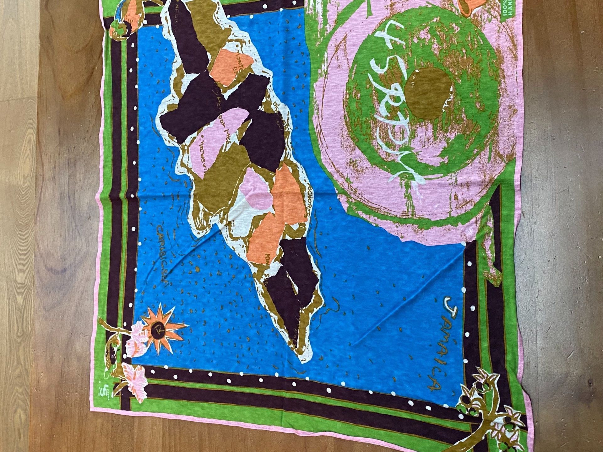 45rpm 45R Jamaica Map Square Scarf Size ONE SIZE - 3 Thumbnail