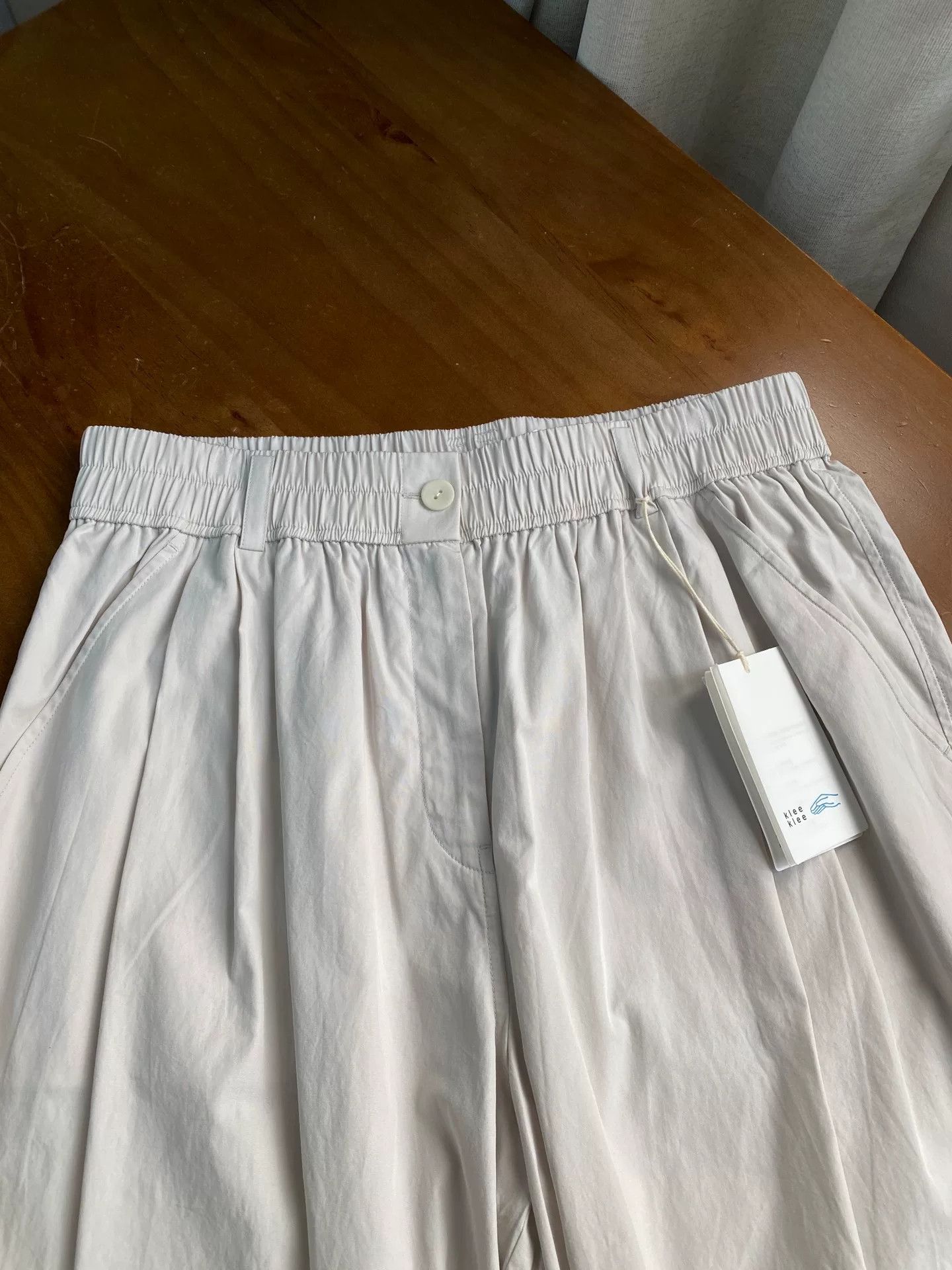 Auralee Eco Cotton Loose Gray Wide-Leg Pants Size 28" / US 6 / IT 42 - 4 Thumbnail
