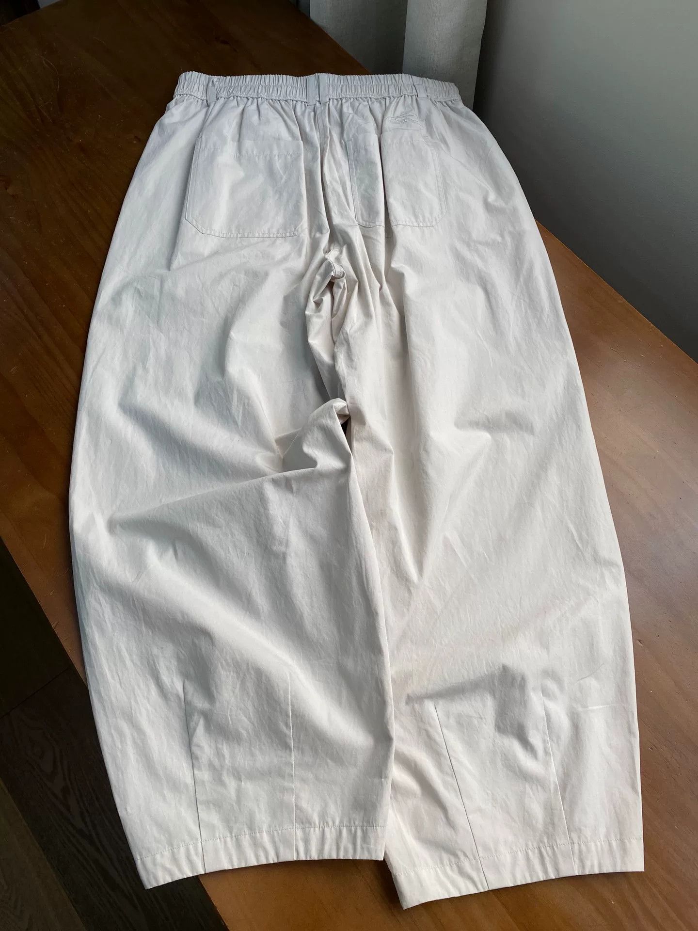 Auralee Eco Cotton Loose Gray Wide-Leg Pants Size 28" / US 6 / IT 42 - 3 Thumbnail
