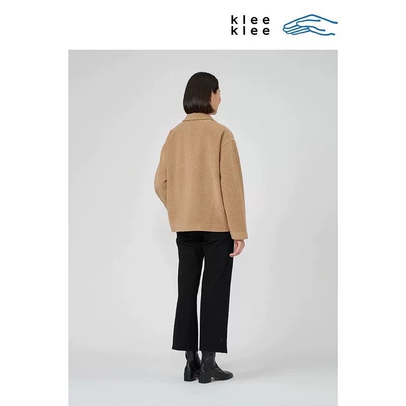 Slowear Suran Women's Camel Cashmere Lapel Coat Size XL / US 12-14 / IT 48-50 - 2 Thumbnail