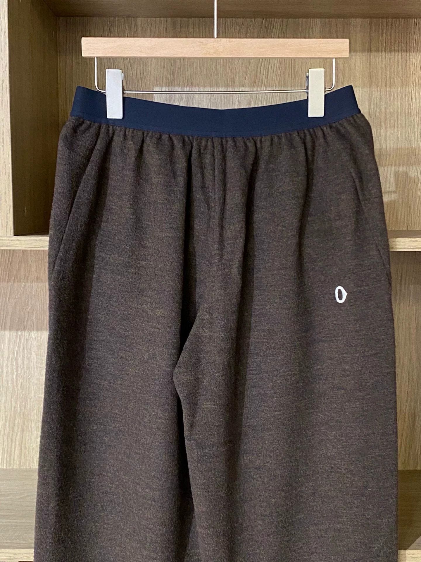 Aritzia AnKoRau Brown Drawstring Wool Pants L Size 29" - 5 Thumbnail