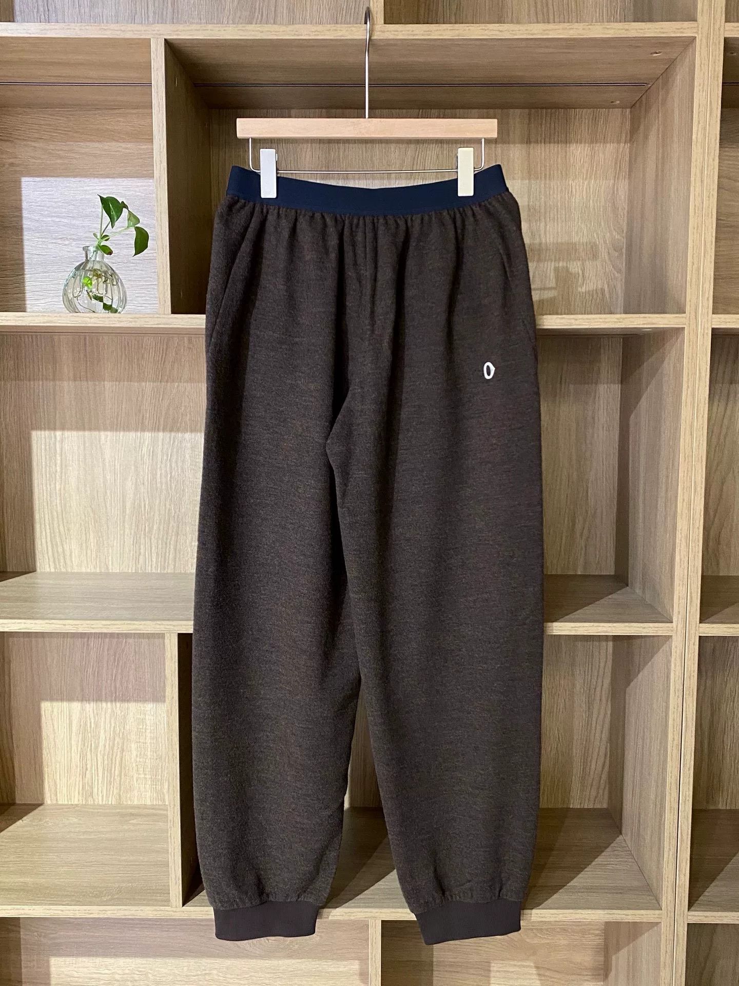 Aritzia AnKoRau Brown Drawstring Wool Pants L Size 29" - 4 Thumbnail