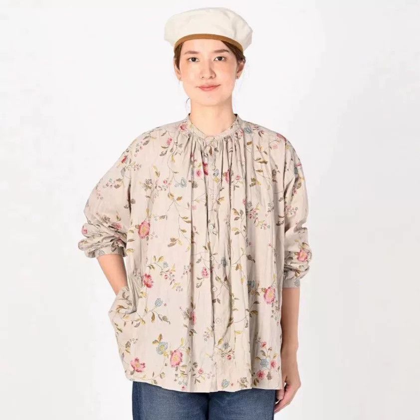 45rpm 45R Cotton Floral Print Shirt Size M / US 6-8 / IT 42-44 - 2 Thumbnail