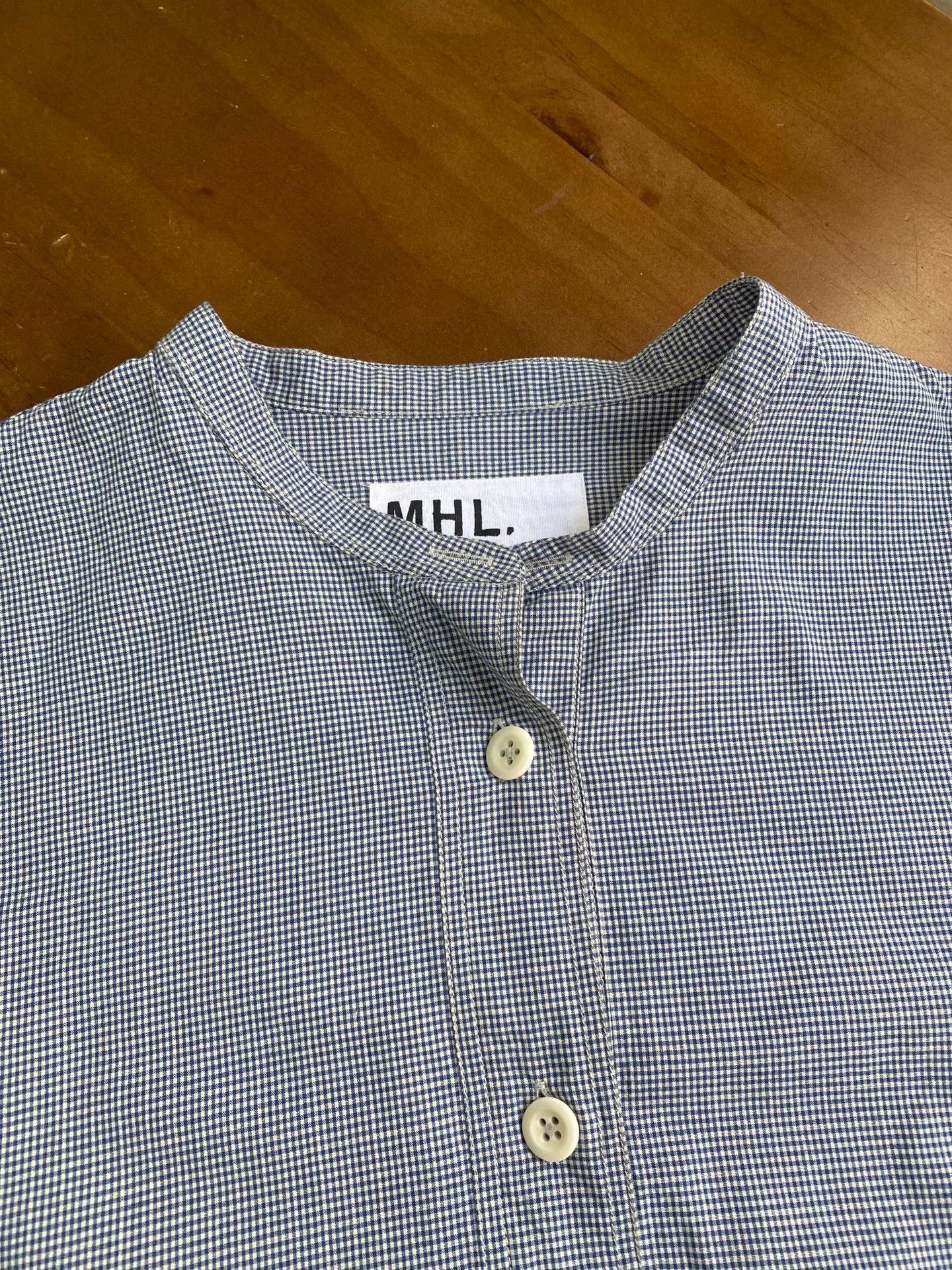 MHI MHL Blue Check Shirt Size M / US 6-8 / IT 42-44 - 6 Thumbnail