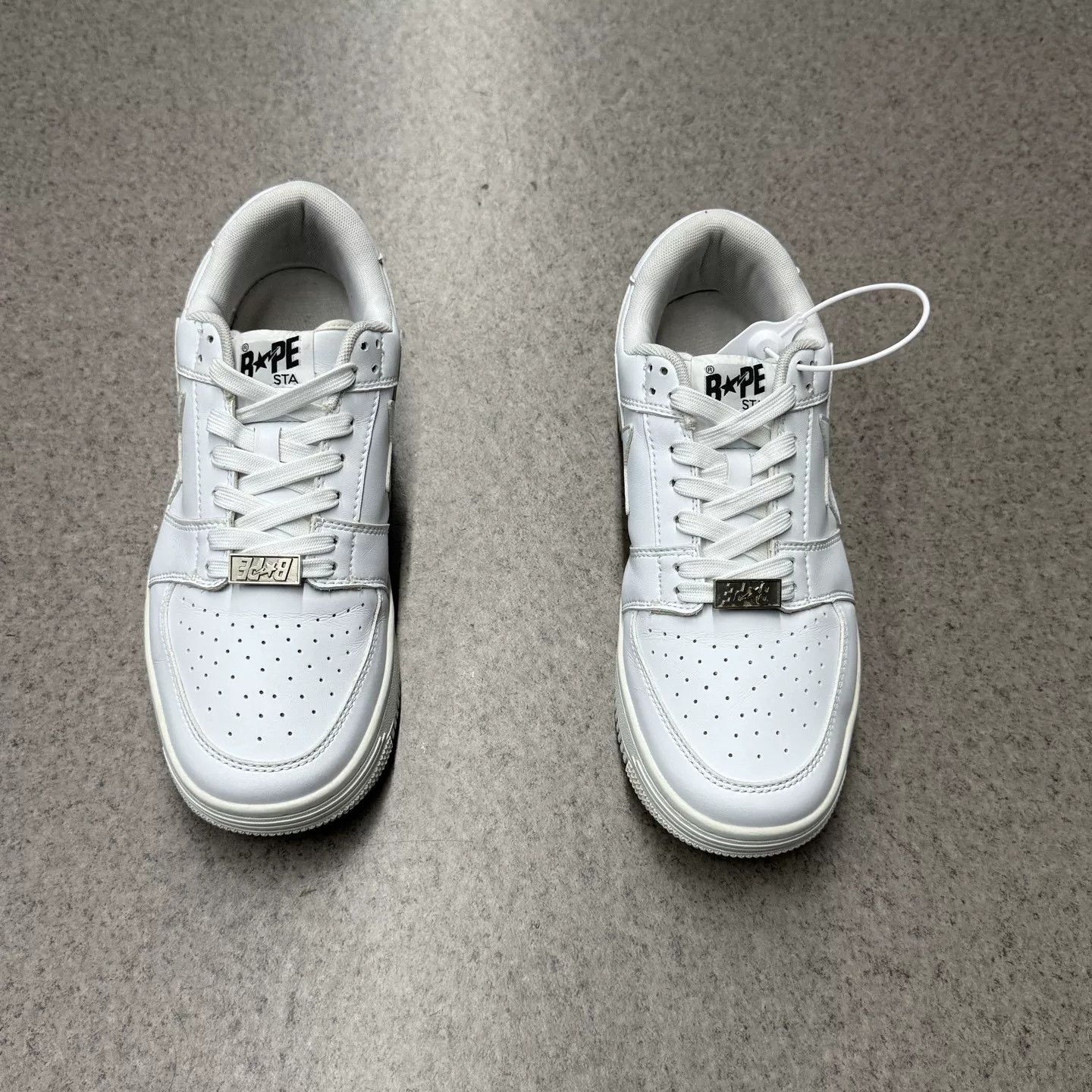 Bape Bape Bapesta White Size US 11 / EU 44 - 8 Thumbnail