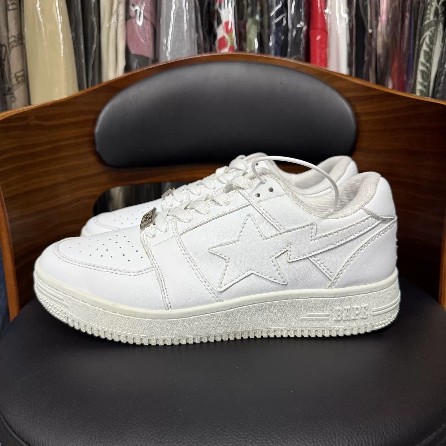 Bape Bape Bapesta White Size US 11 / EU 44 - 6 Thumbnail