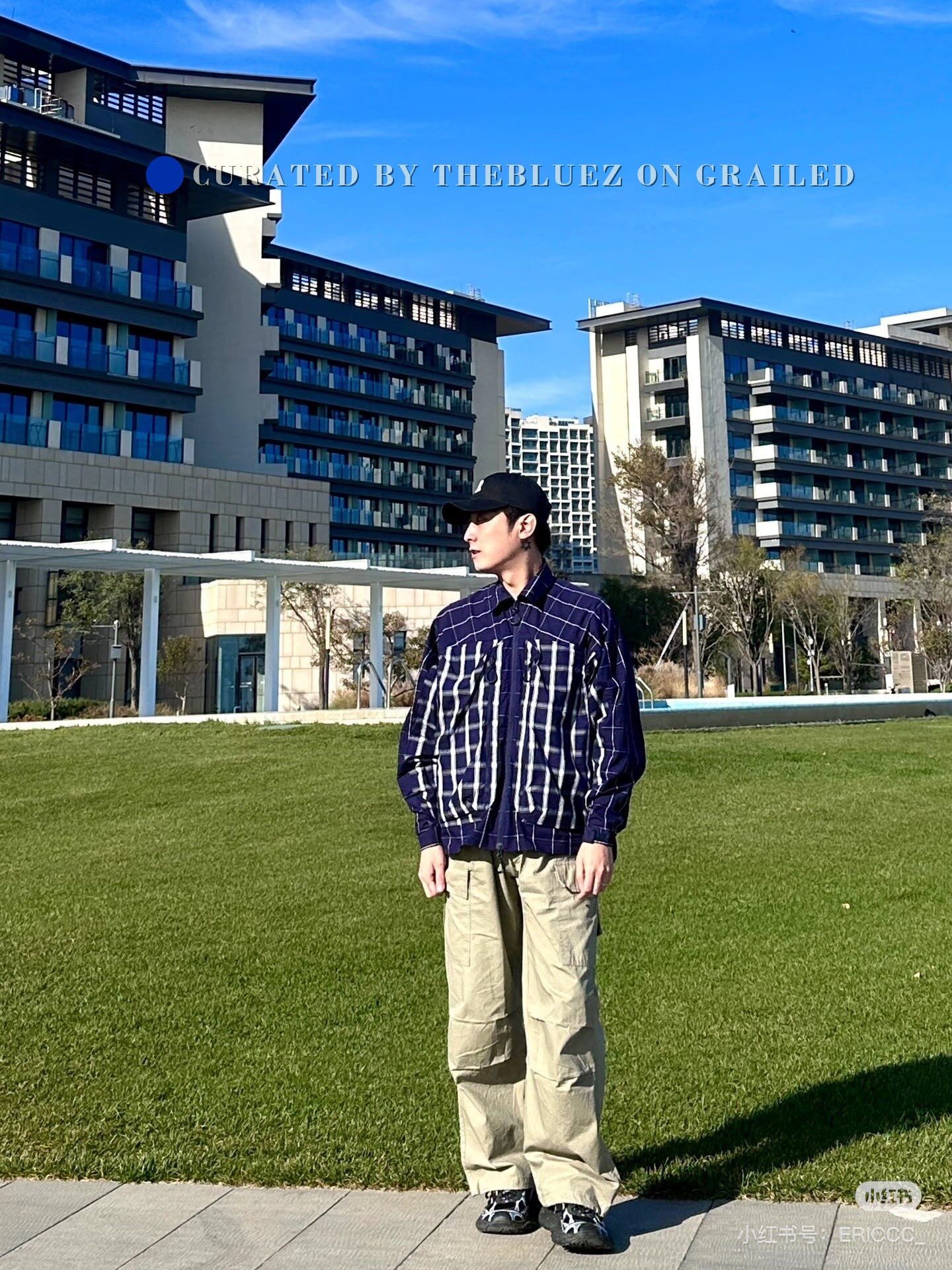 CMF Outdoor Garment CMF Outdoor White Blue Plaid Shirt Jacket Size US XL / EU 56 / 4 - 5 Thumbnail