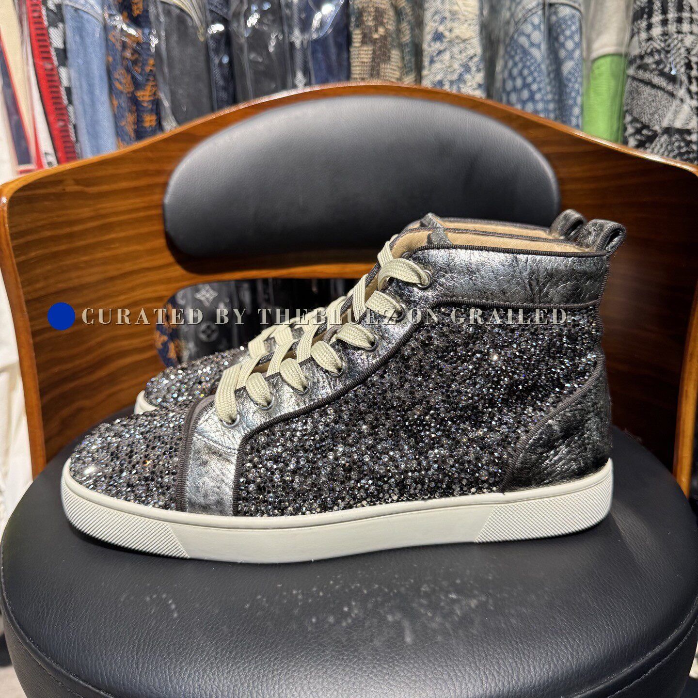 Christian Louboutin Christian Louboutin Gray Full Diamond Size US 7.5 / EU 40-41 - 6 Thumbnail