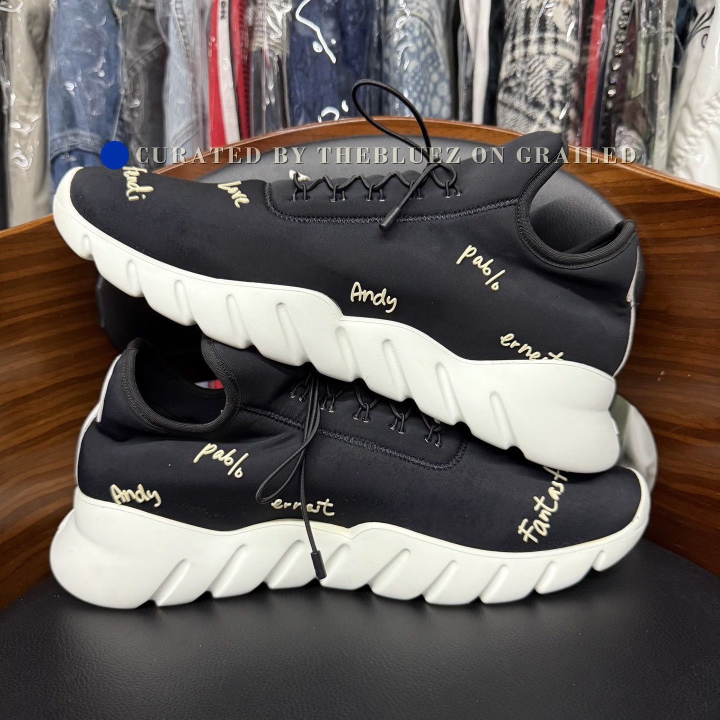 Fendi Fendi Ultra-Light All-Over Print Sock Sneakers Size US 8 / EU 41 - 7 Thumbnail